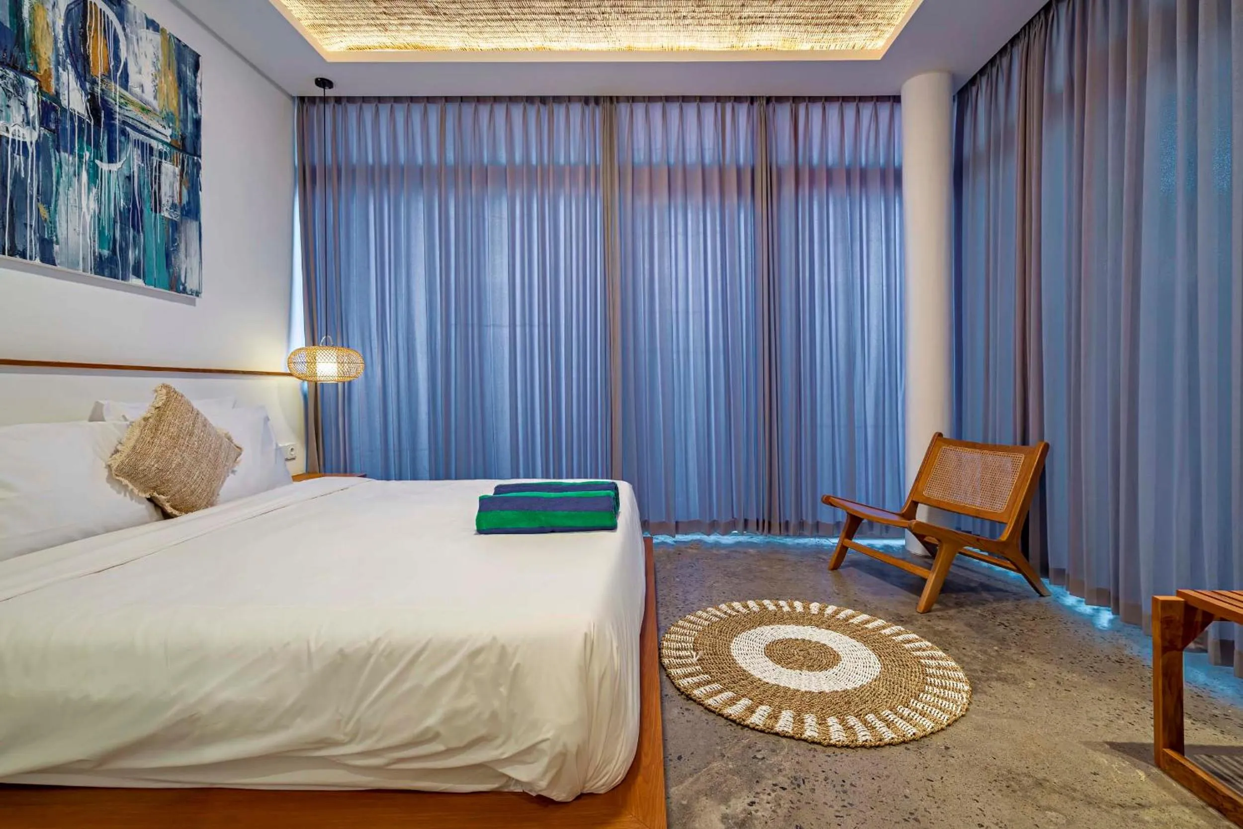 Bed in Villa Kemiri - Canggu near Batu Bolong Beach