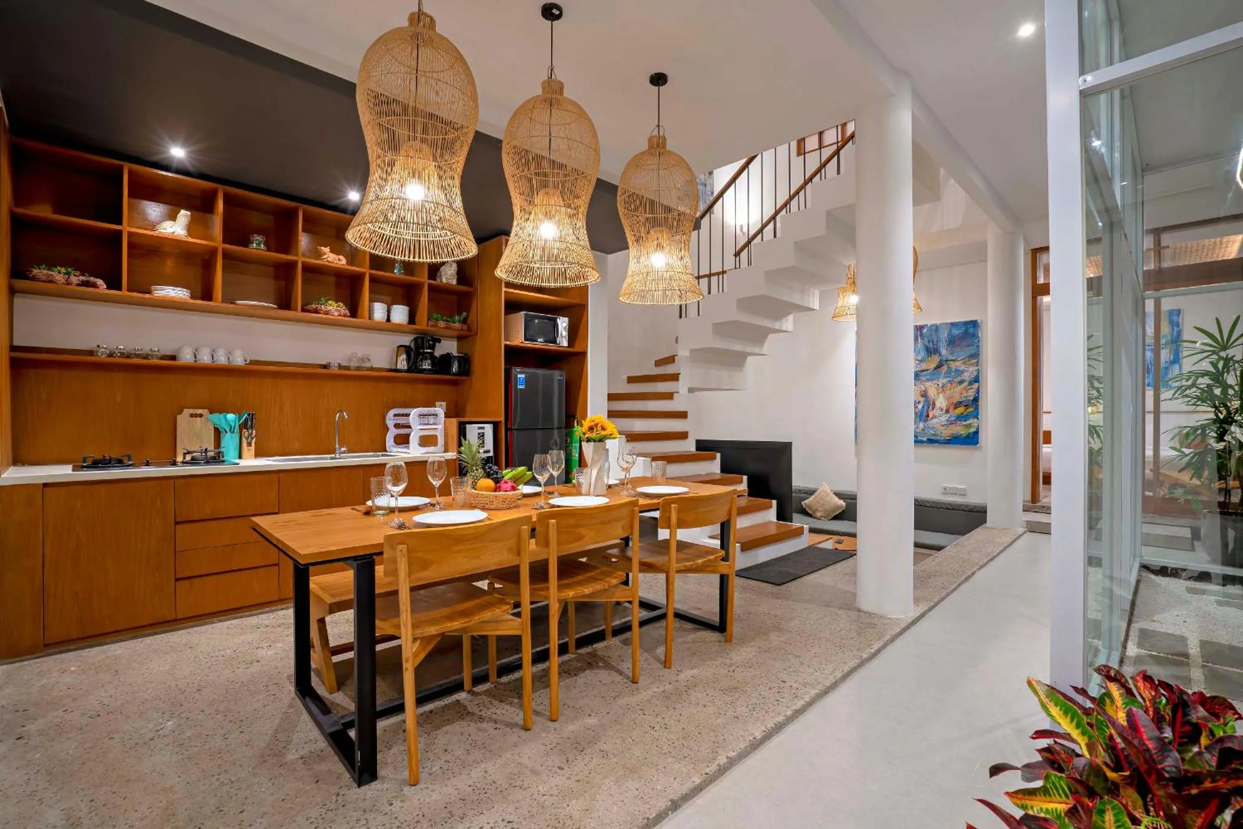 Kitchen or kitchenette in Villa Kemiri - Canggu near Batu Bolong Beach