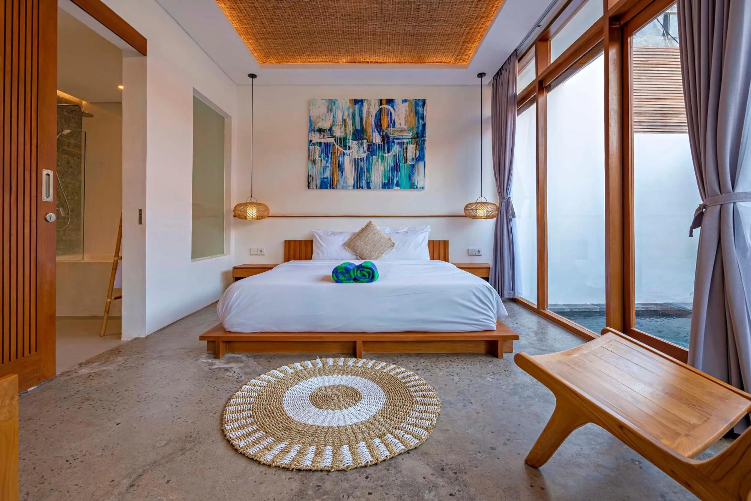 Bedroom, Bed in Villa Kemiri - Canggu near Batu Bolong Beach