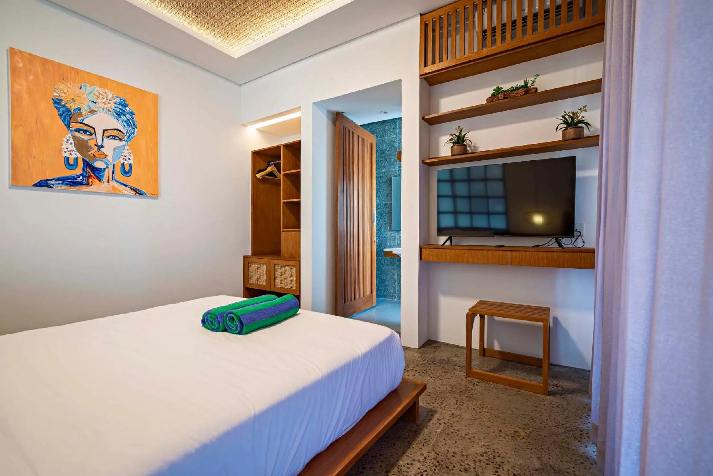 Bed in Villa Kemiri - Canggu near Batu Bolong Beach