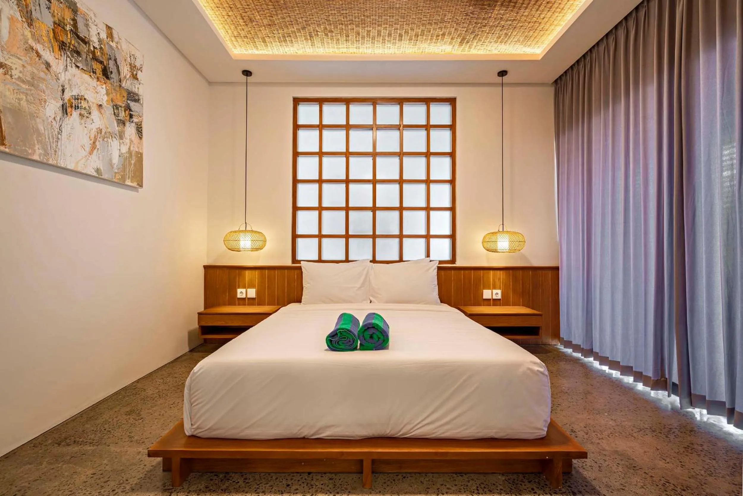 Bed in Villa Kemiri - Canggu near Batu Bolong Beach