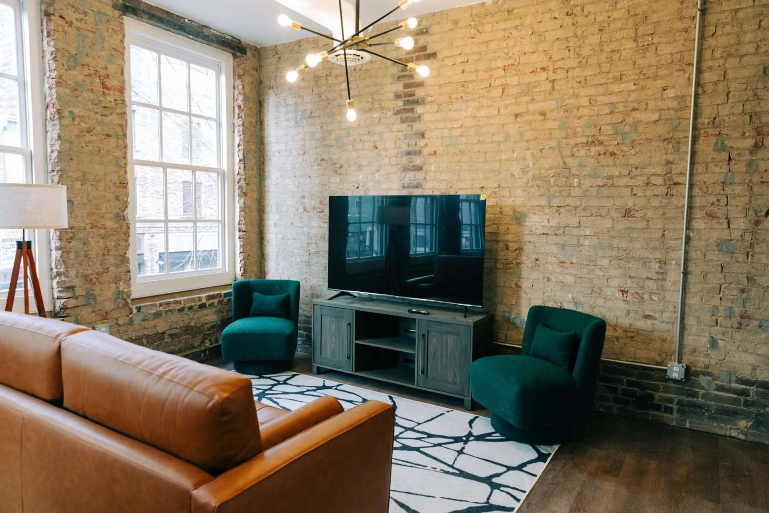 Living room in The St. Clair