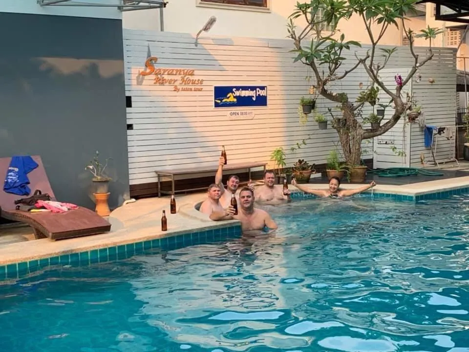 Swimming pool in Saranya River House สรัญญาริเวอร์เฮาส์