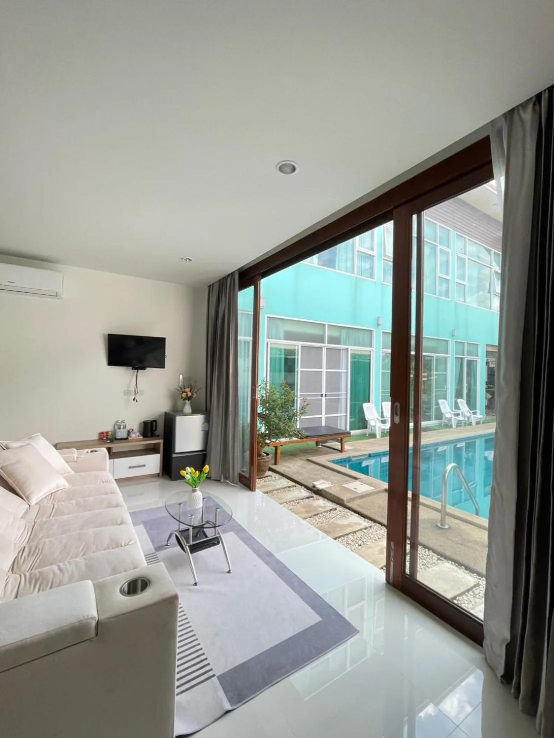 Bed in Saranya River House สรัญญาริเวอร์เฮาส์