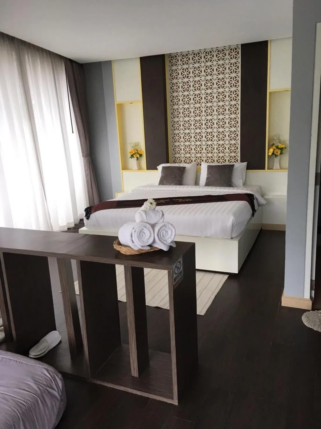 Bed in Saranya River House สรัญญาริเวอร์เฮาส์