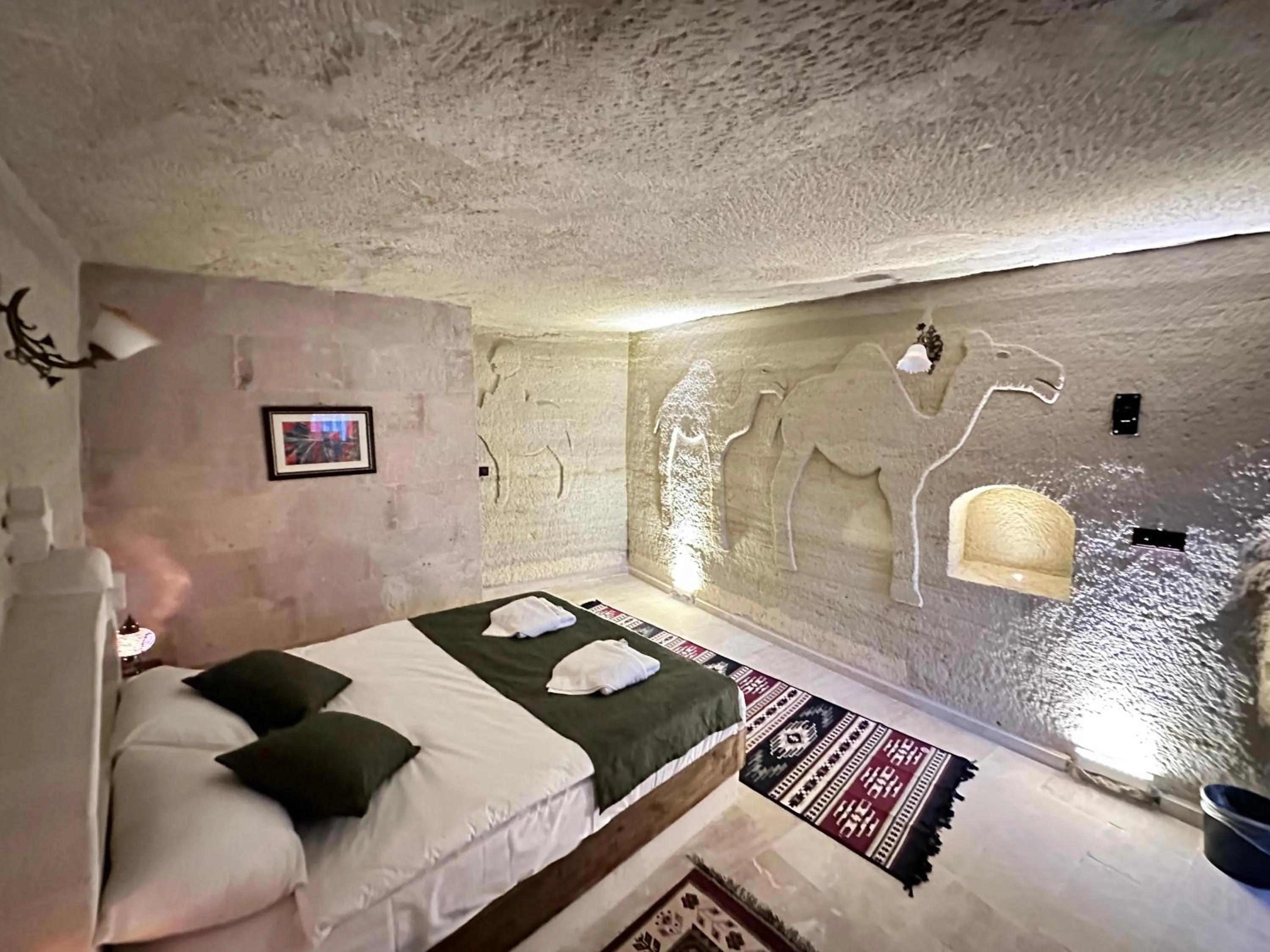 Bed in Turan Cappadocia Cave