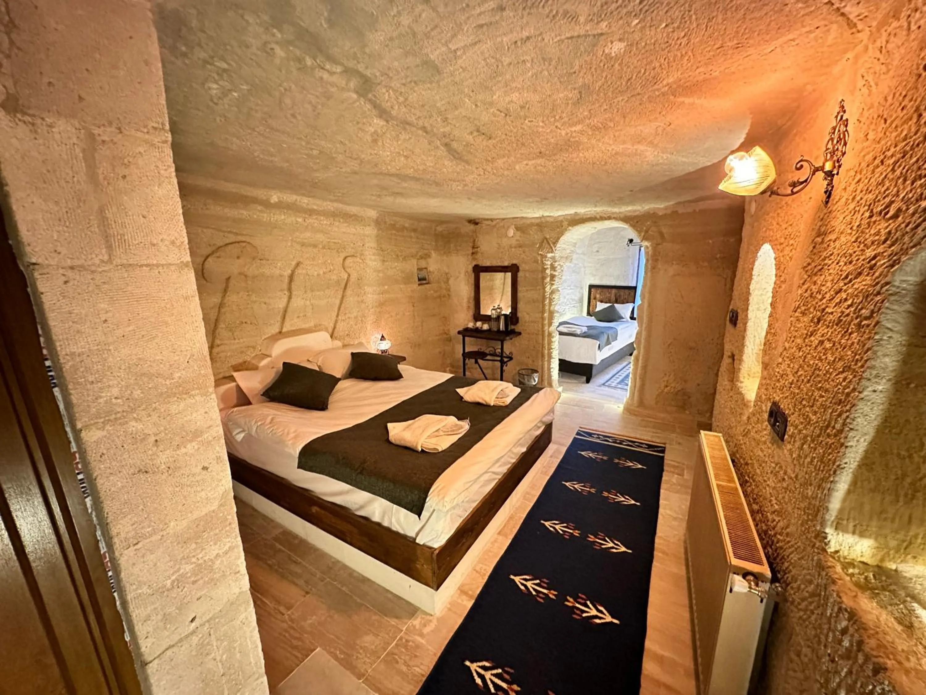 Bed in Turan Cappadocia Cave