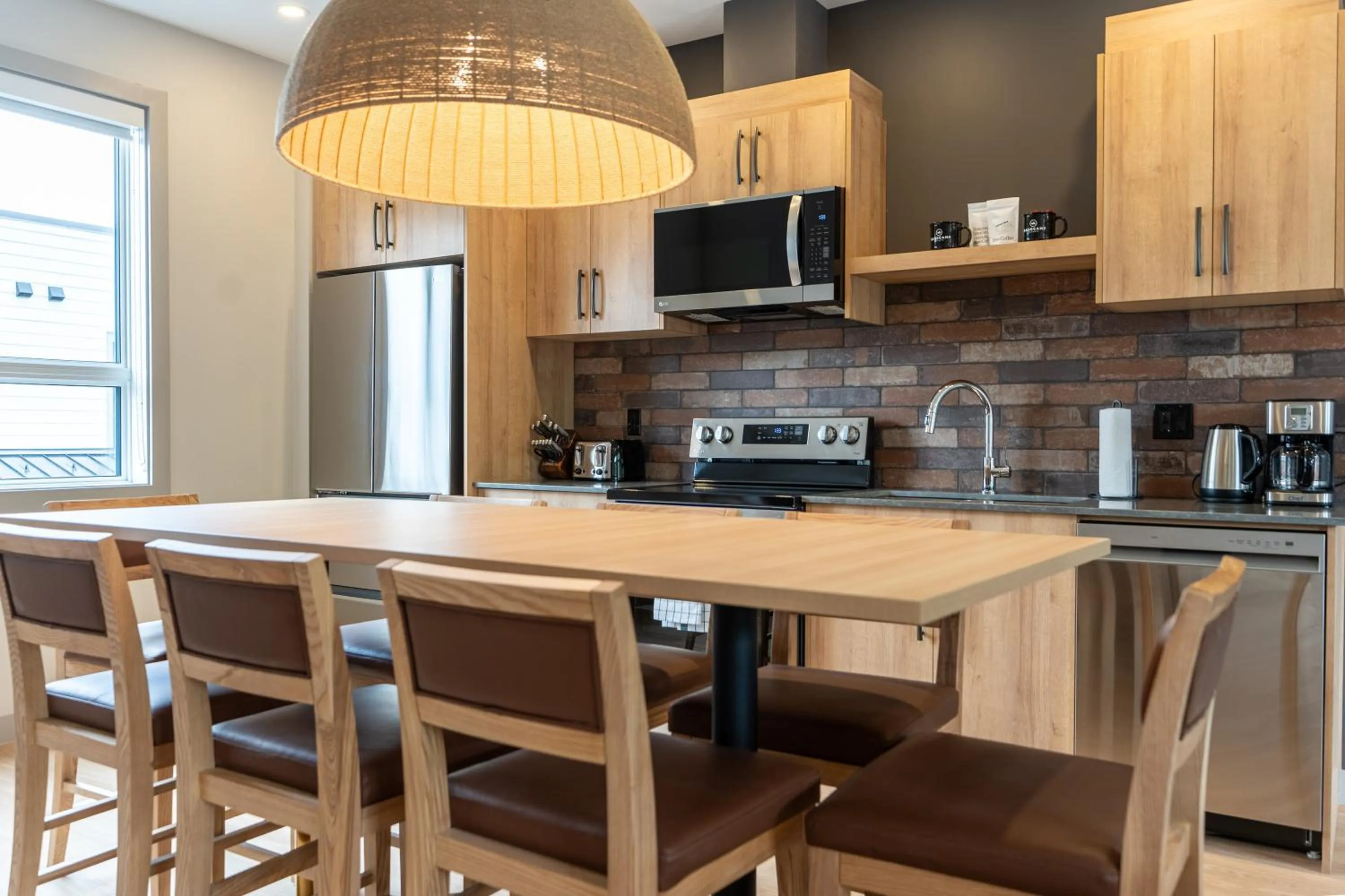 Kitchen or kitchenette in Basecamp Suites Revelstoke