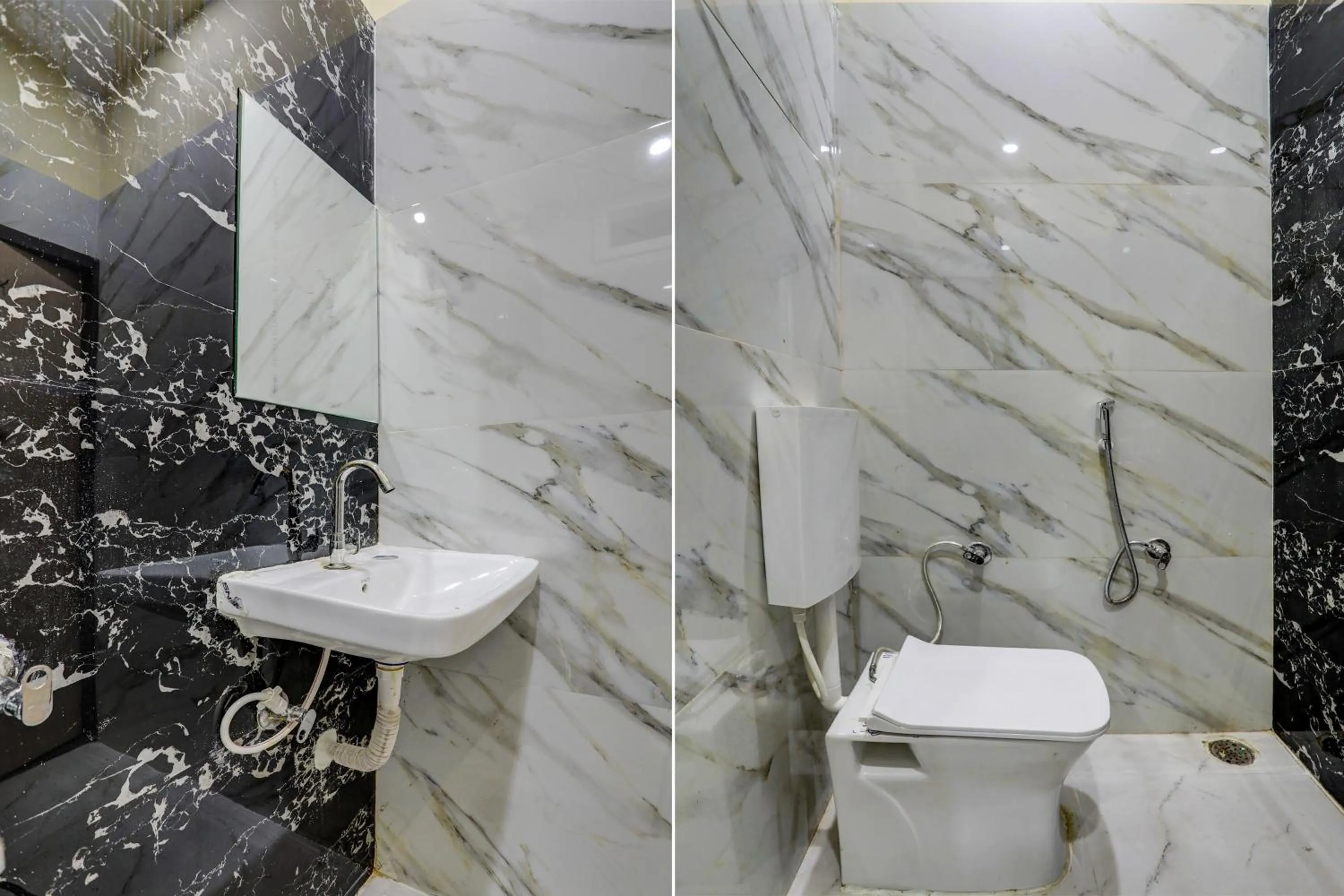 Bathroom in Hotel O Madhuram Residency