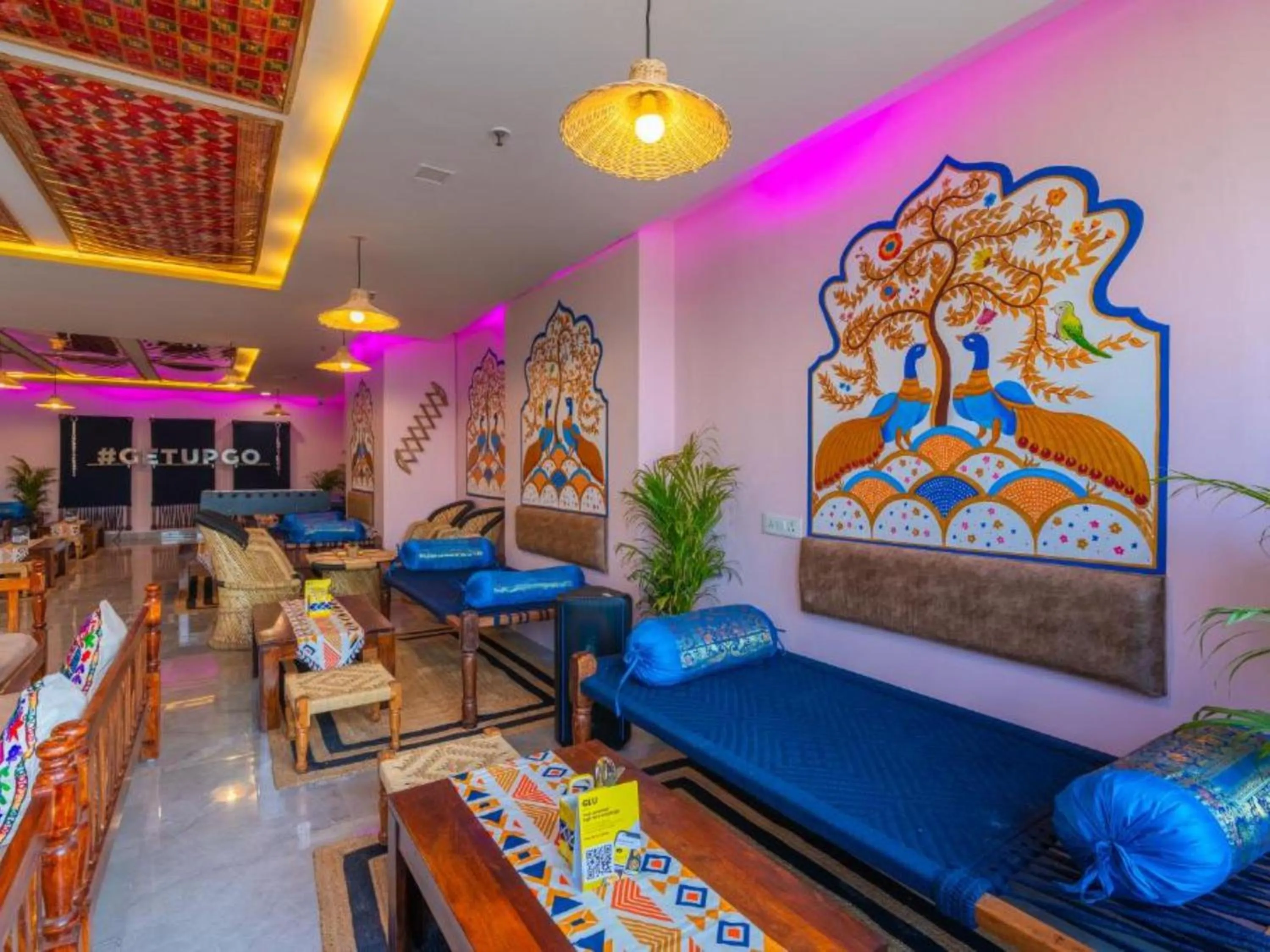 Living room in The Hosteller Amritsar, Near Golden Temple