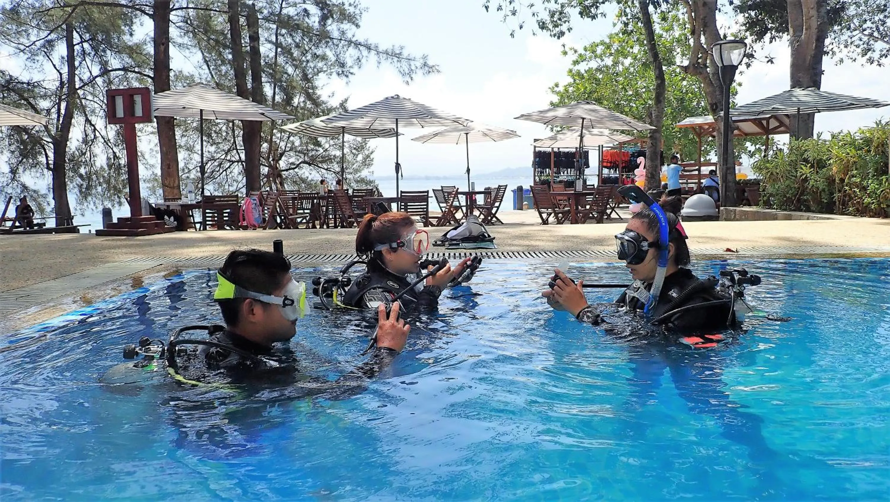 Diving in Mamutik Island Lodge