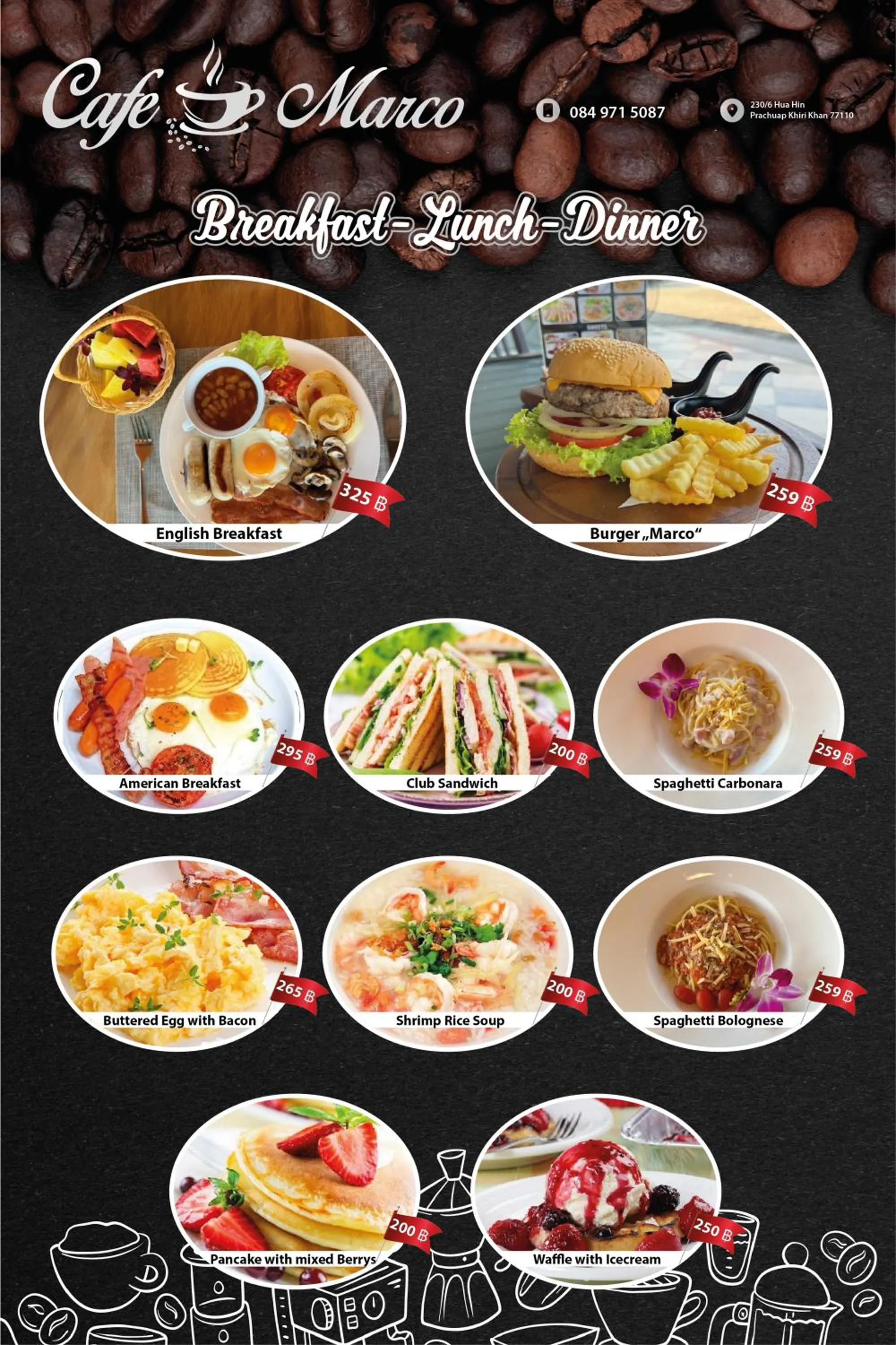 Breakfast in Venice Hotel Hua Hin