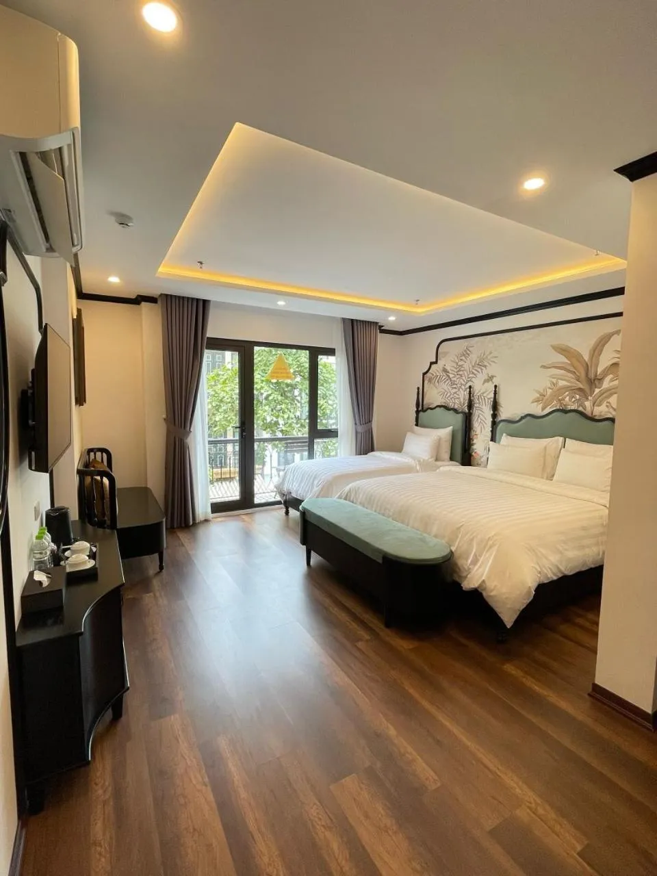 View (from property/room), Bed in Aquarius Premium Hotel