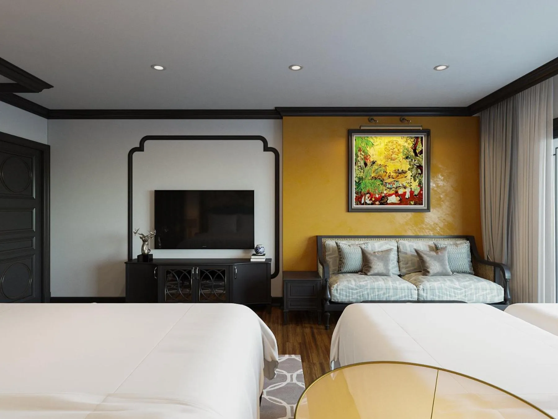 Bed in Aquarius Premium Hotel