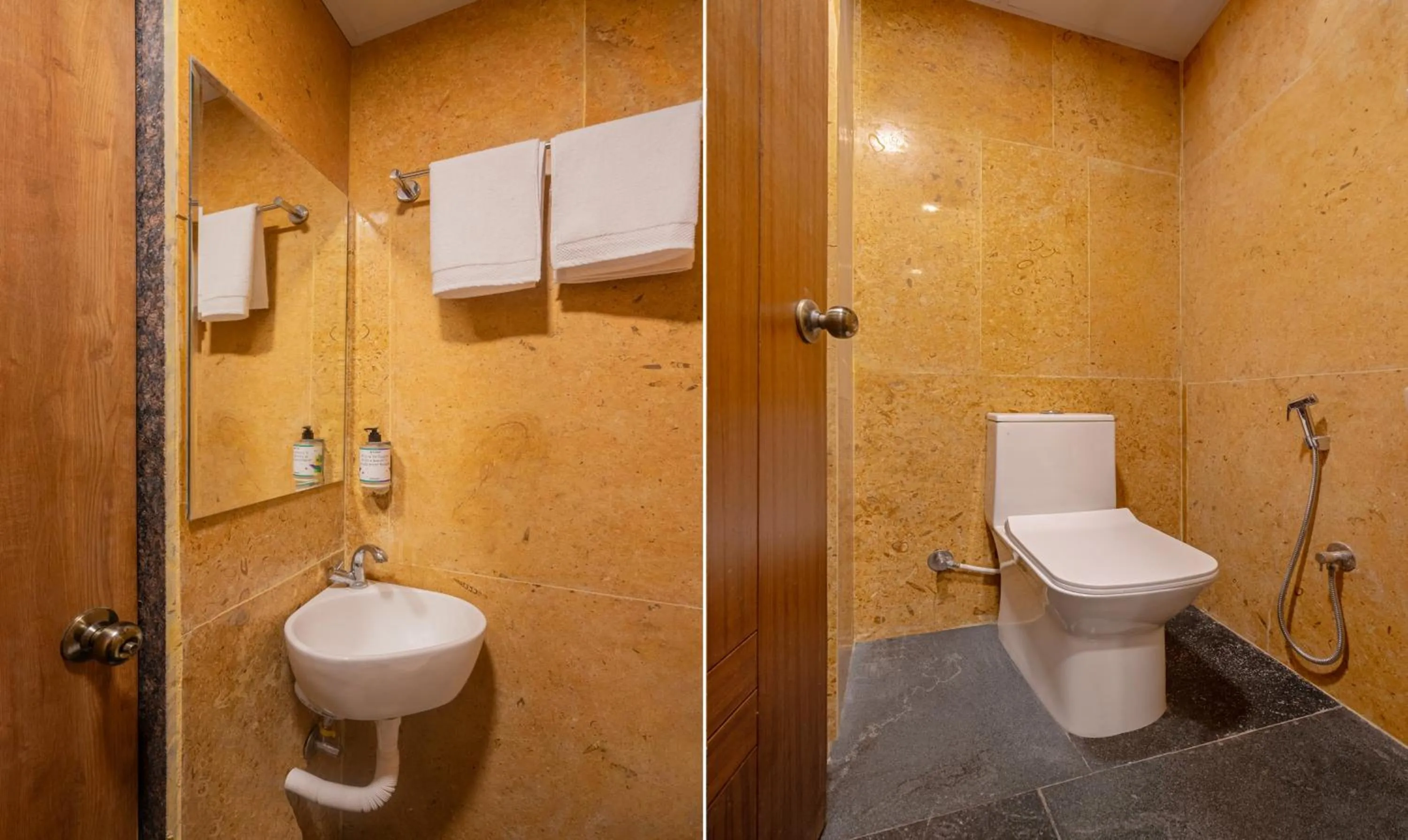 Bathroom in Treebo SY Inn, Gachibowli DLF