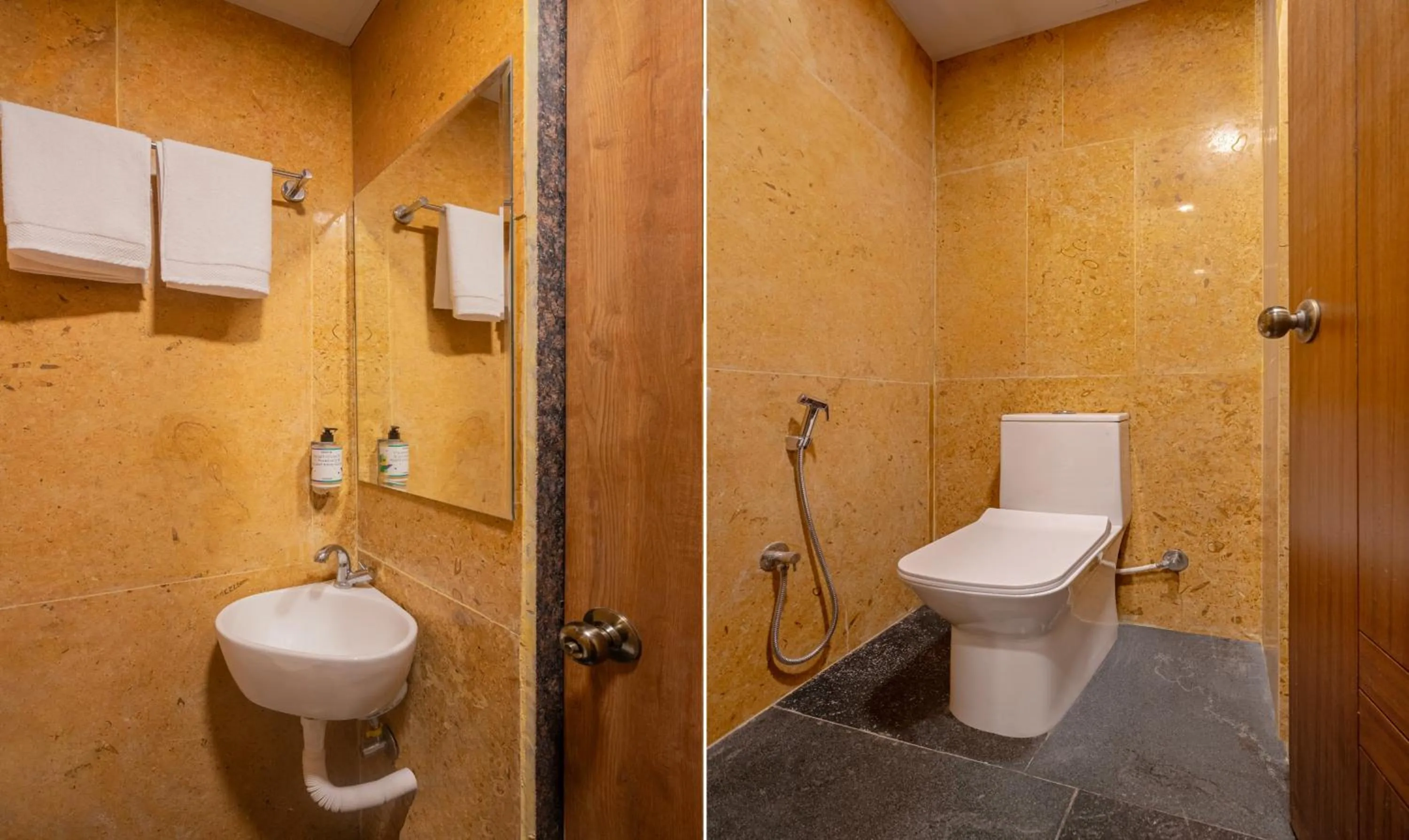 Bathroom in Treebo SY Inn, Gachibowli DLF