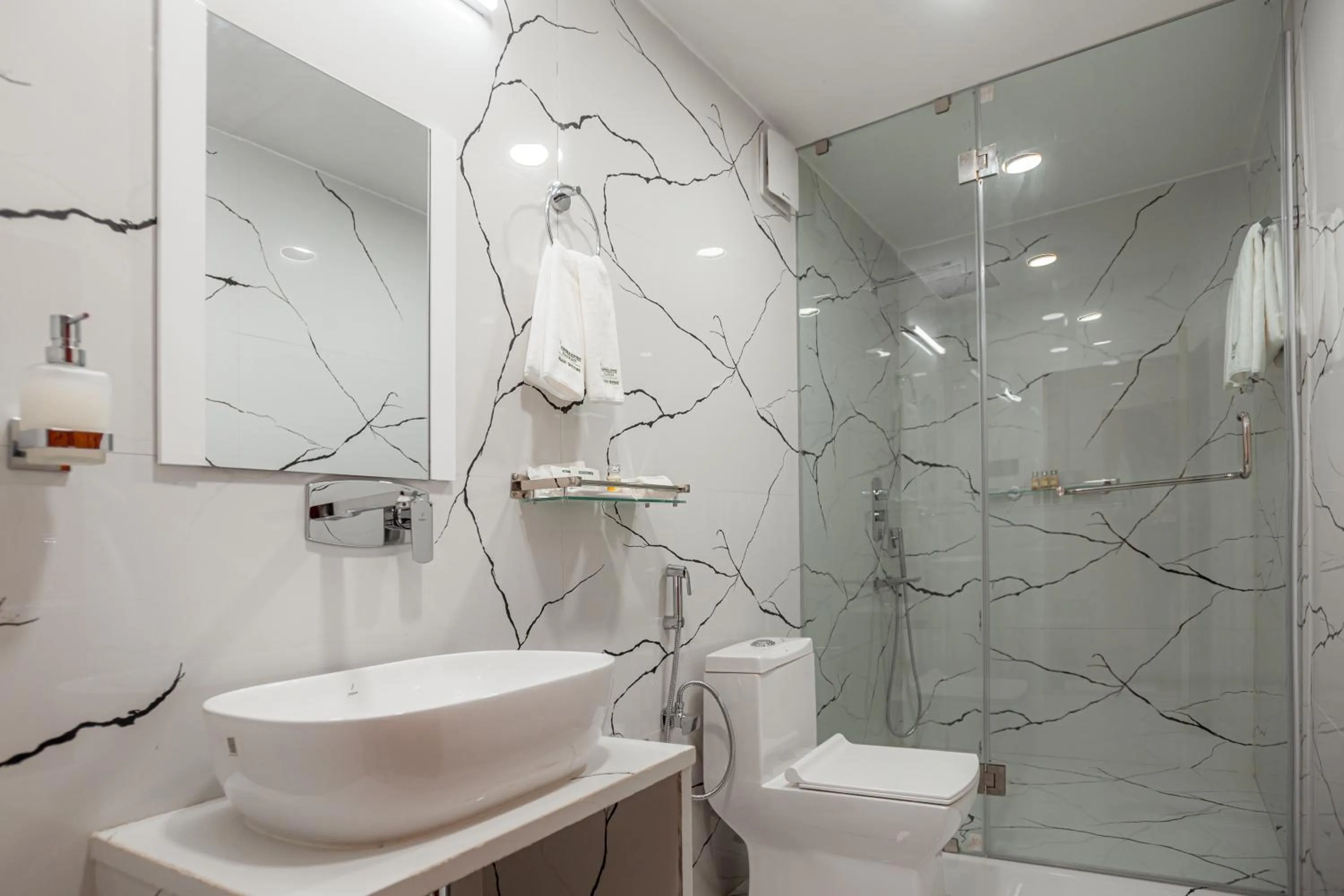 Bathroom in Vaani Greens Wildlife Resort, Kaziranga