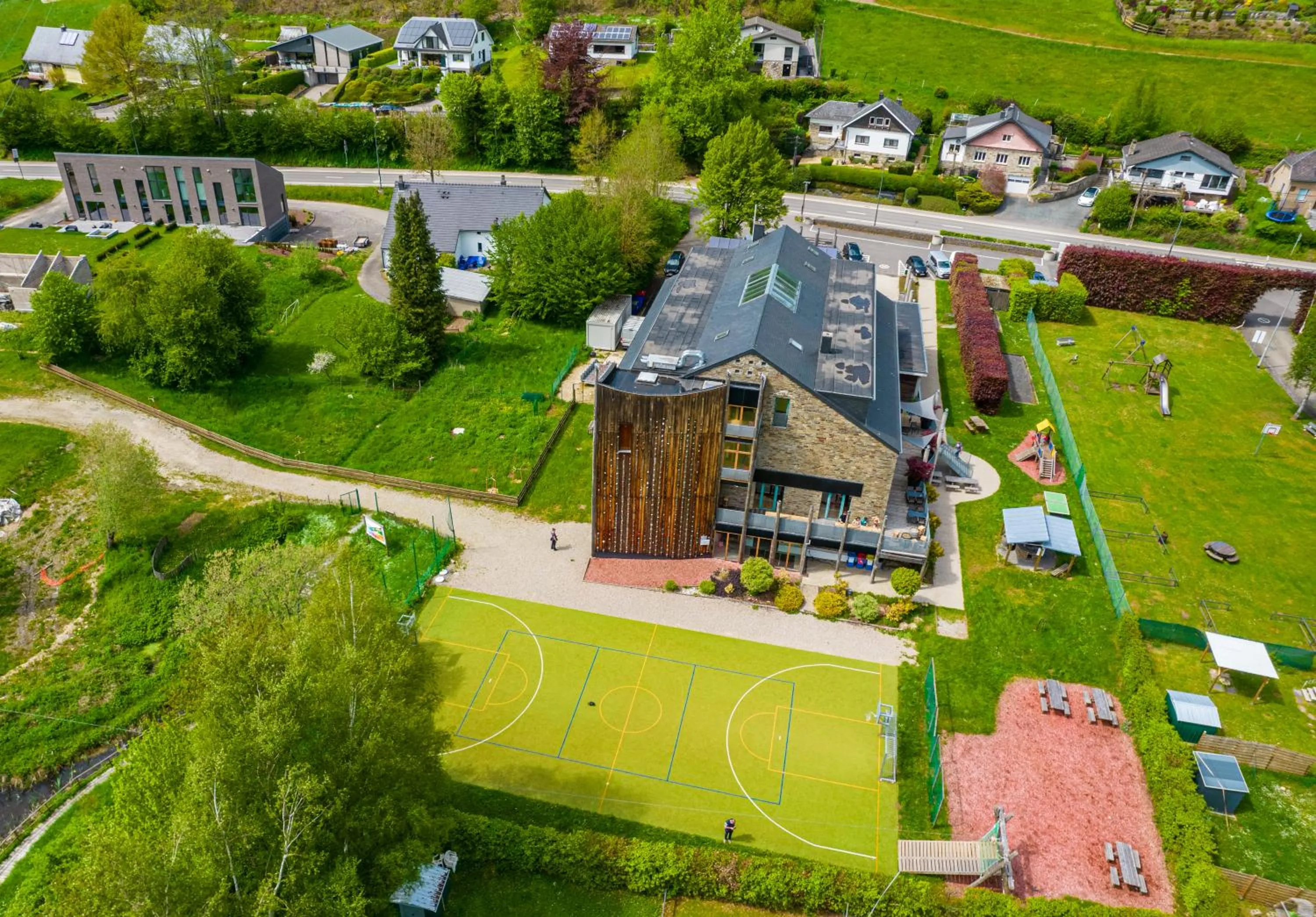 Bird's eye view in HI Malmedy Hostel