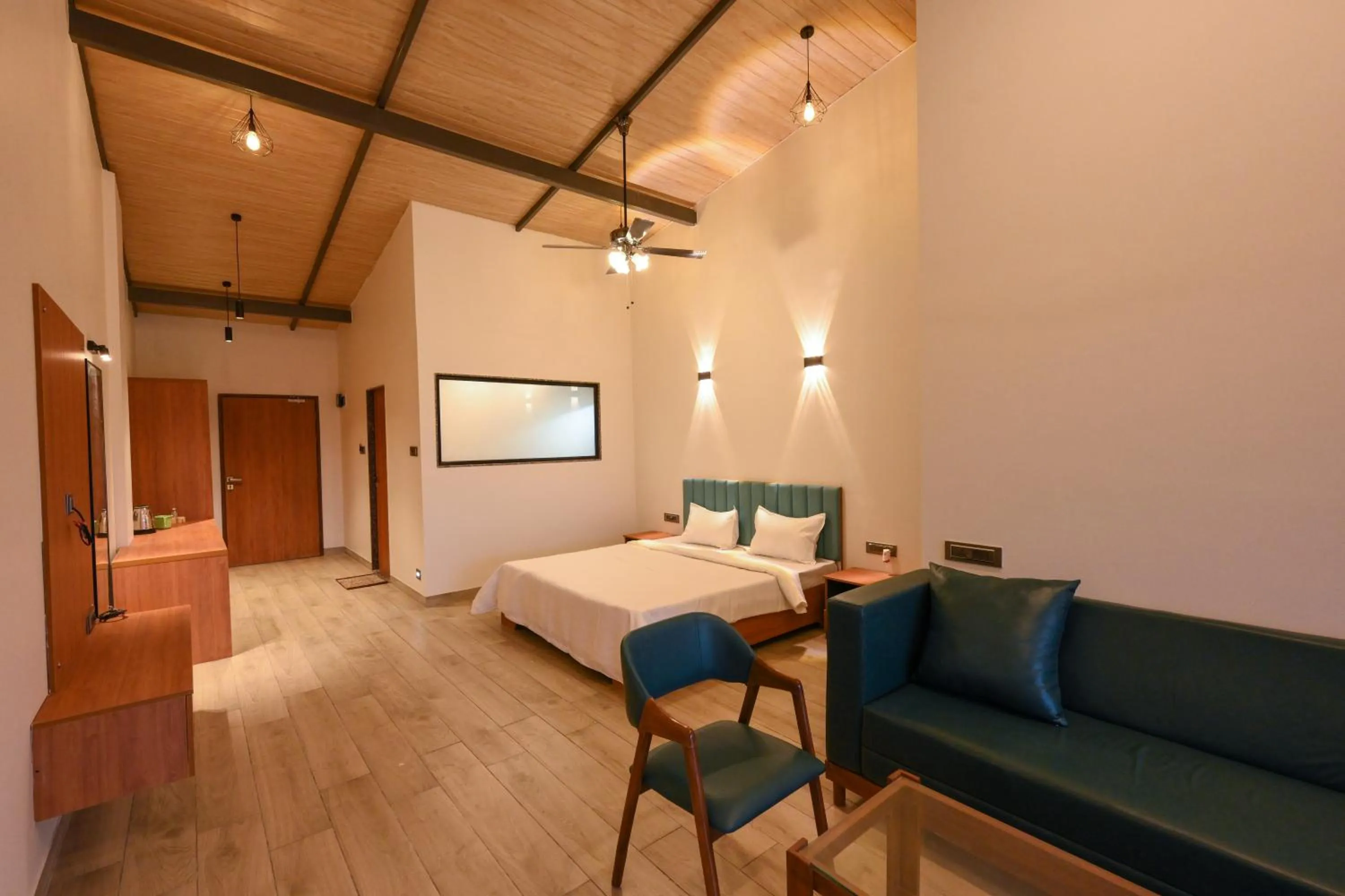 Bed in E&G Green Courts Resort at Koroli Hill Station