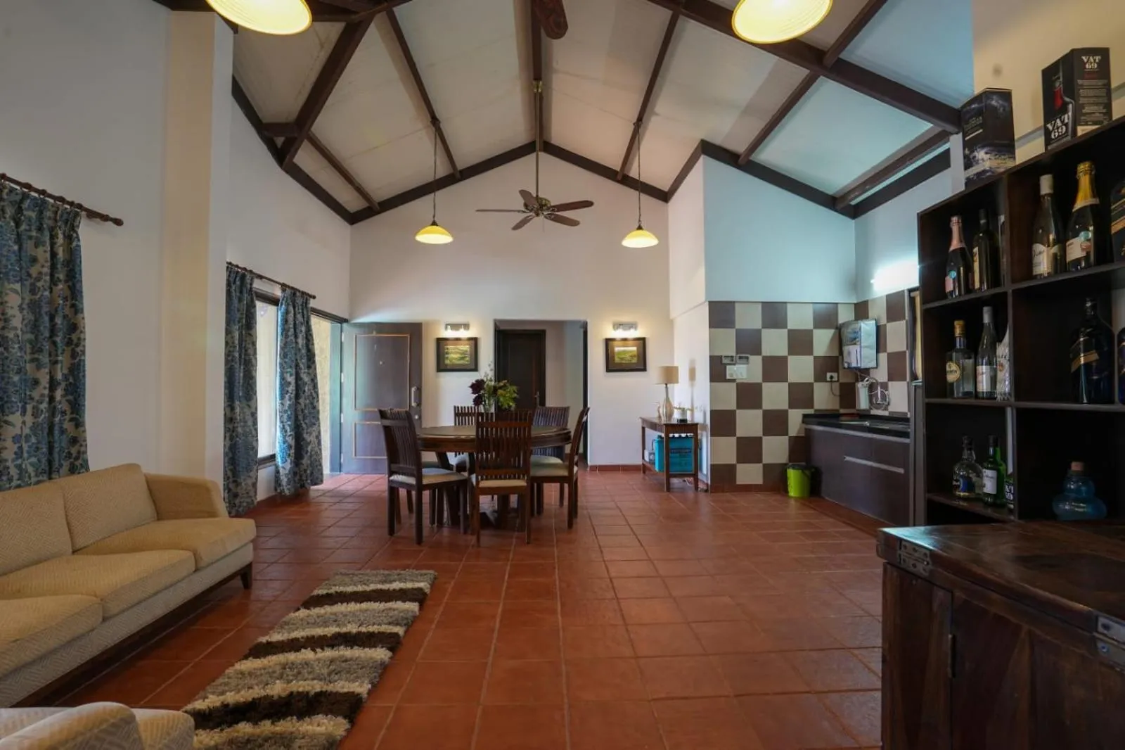 Seating area in E&G Green Courts Resort at Koroli Hill Station