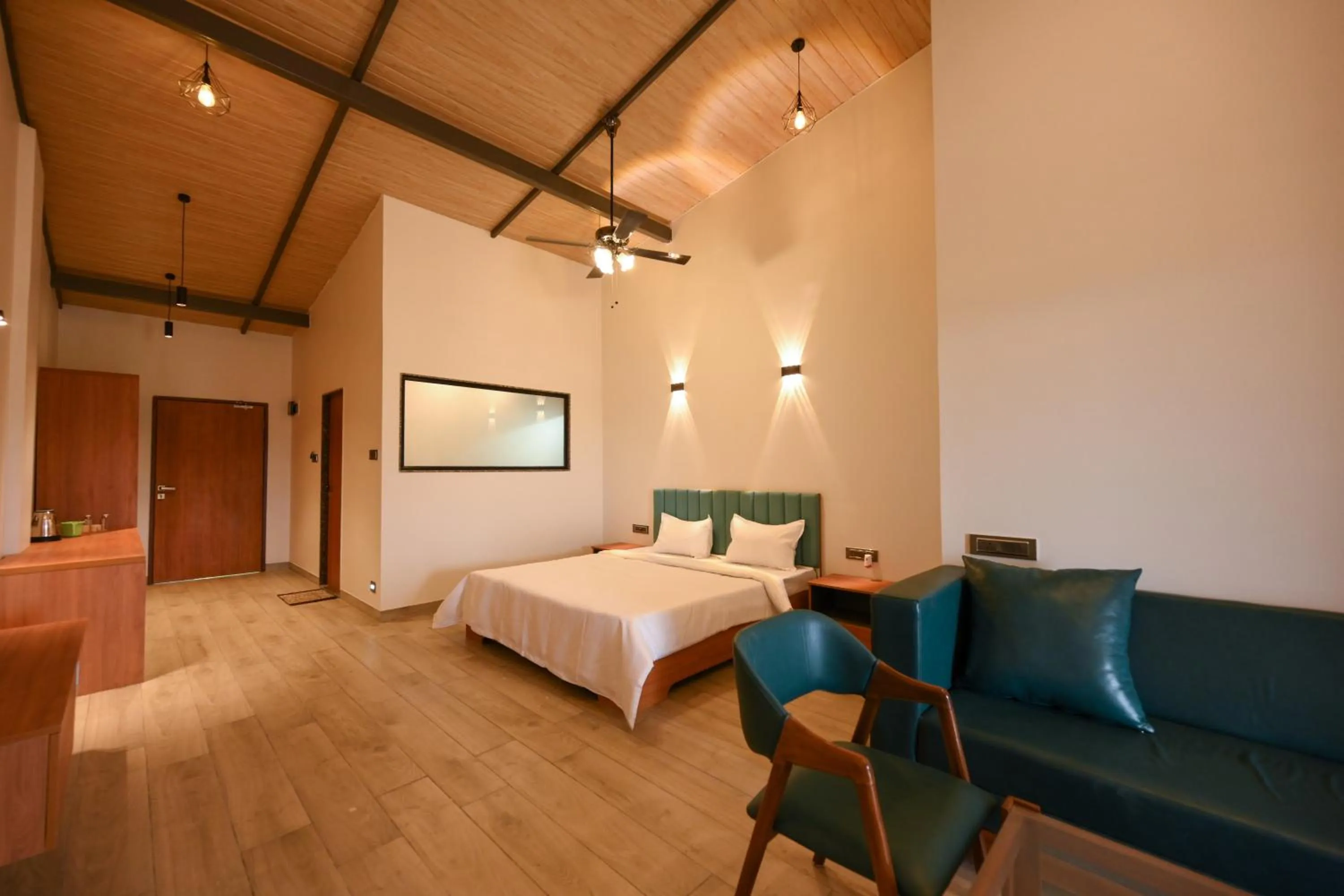 Bed in E&G Green Courts Resort at Koroli Hill Station