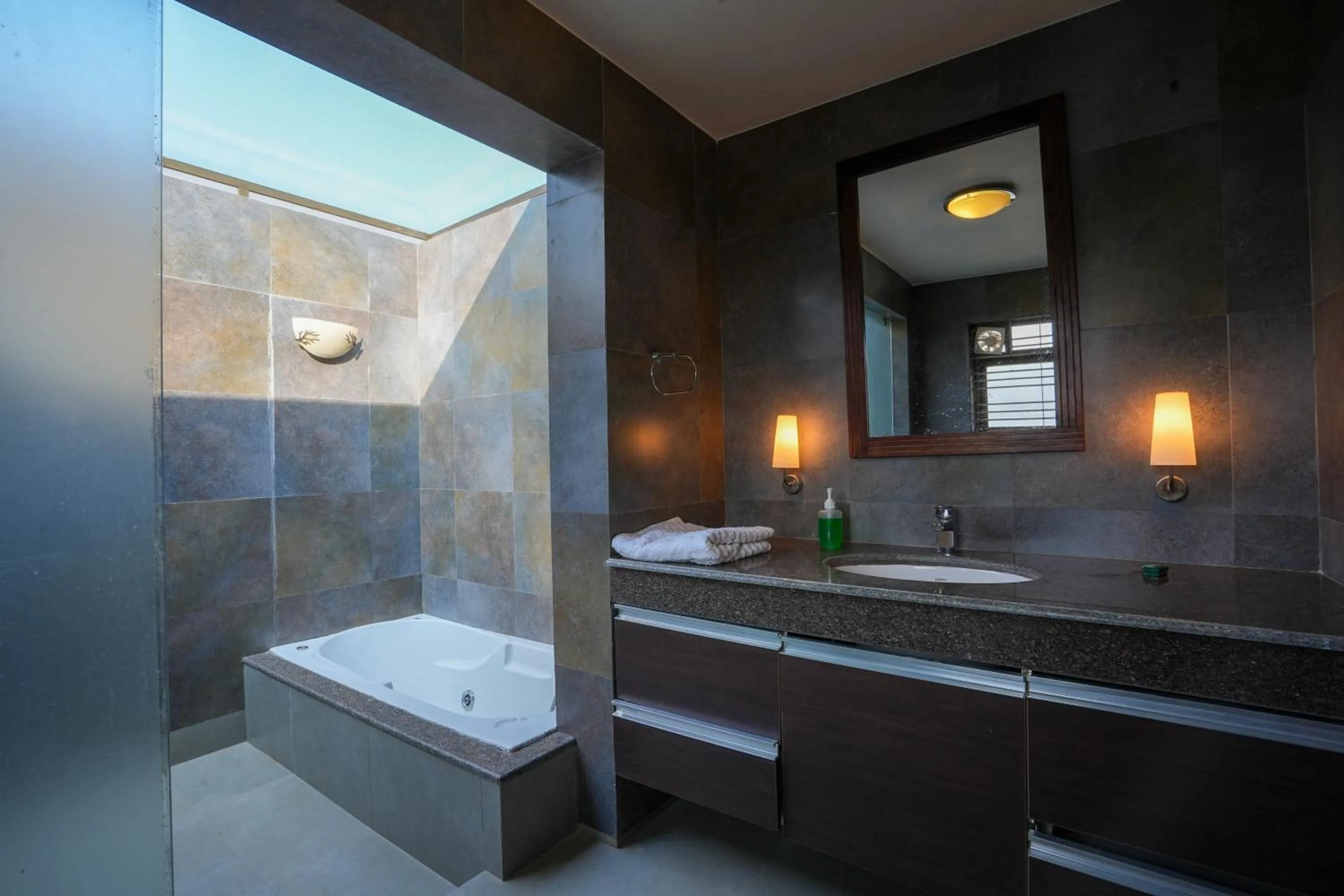 Bathroom in E&G Green Courts Resort at Koroli Hill Station