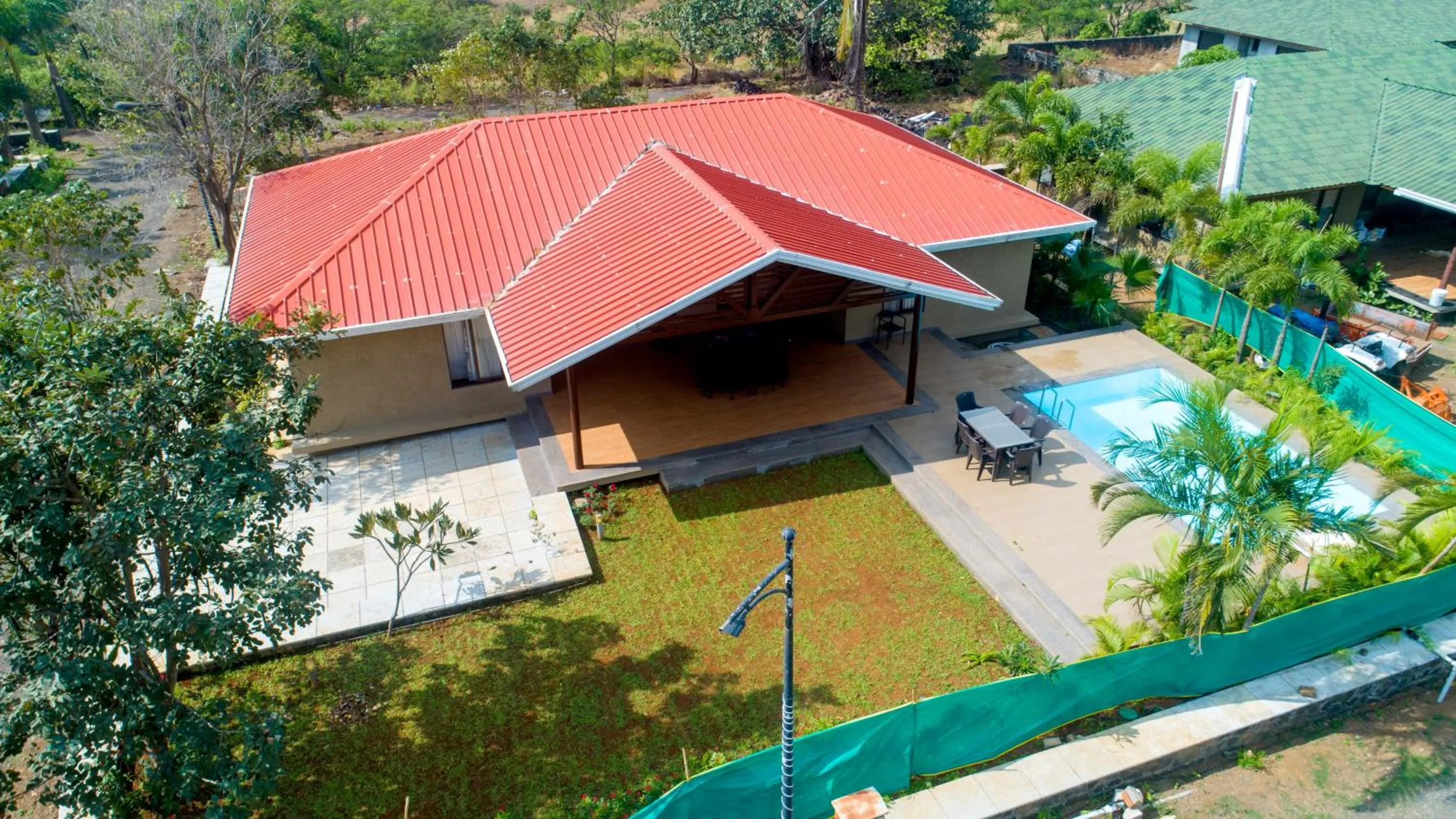 Swimming pool in E&G Green Courts Resort at Koroli Hill Station