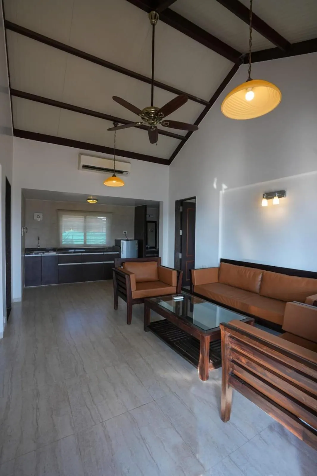 Living room in E&G Green Courts Resort at Koroli Hill Station