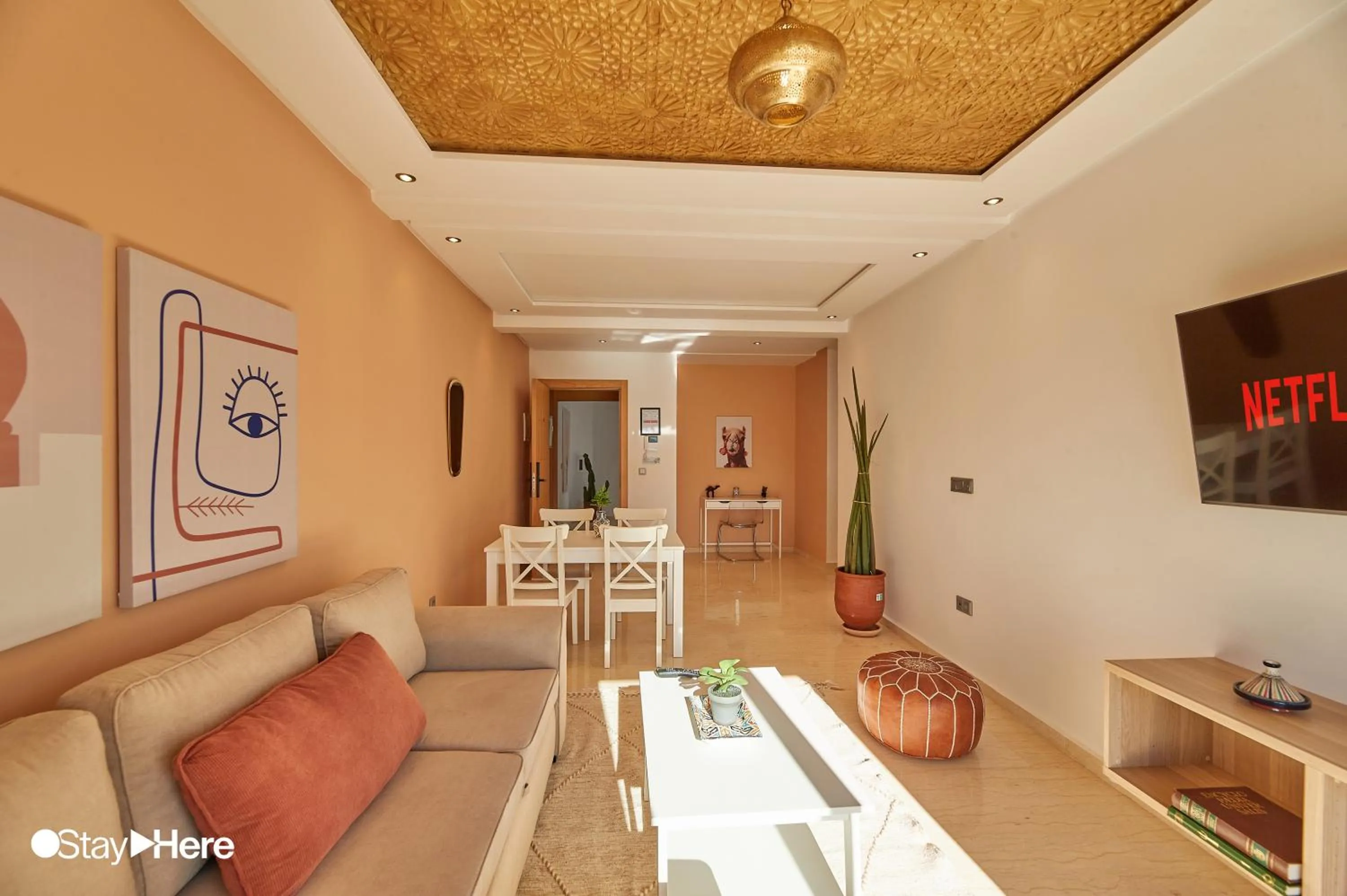 Seating area in Stayhere Rabat - Hassan - Authentic Residence