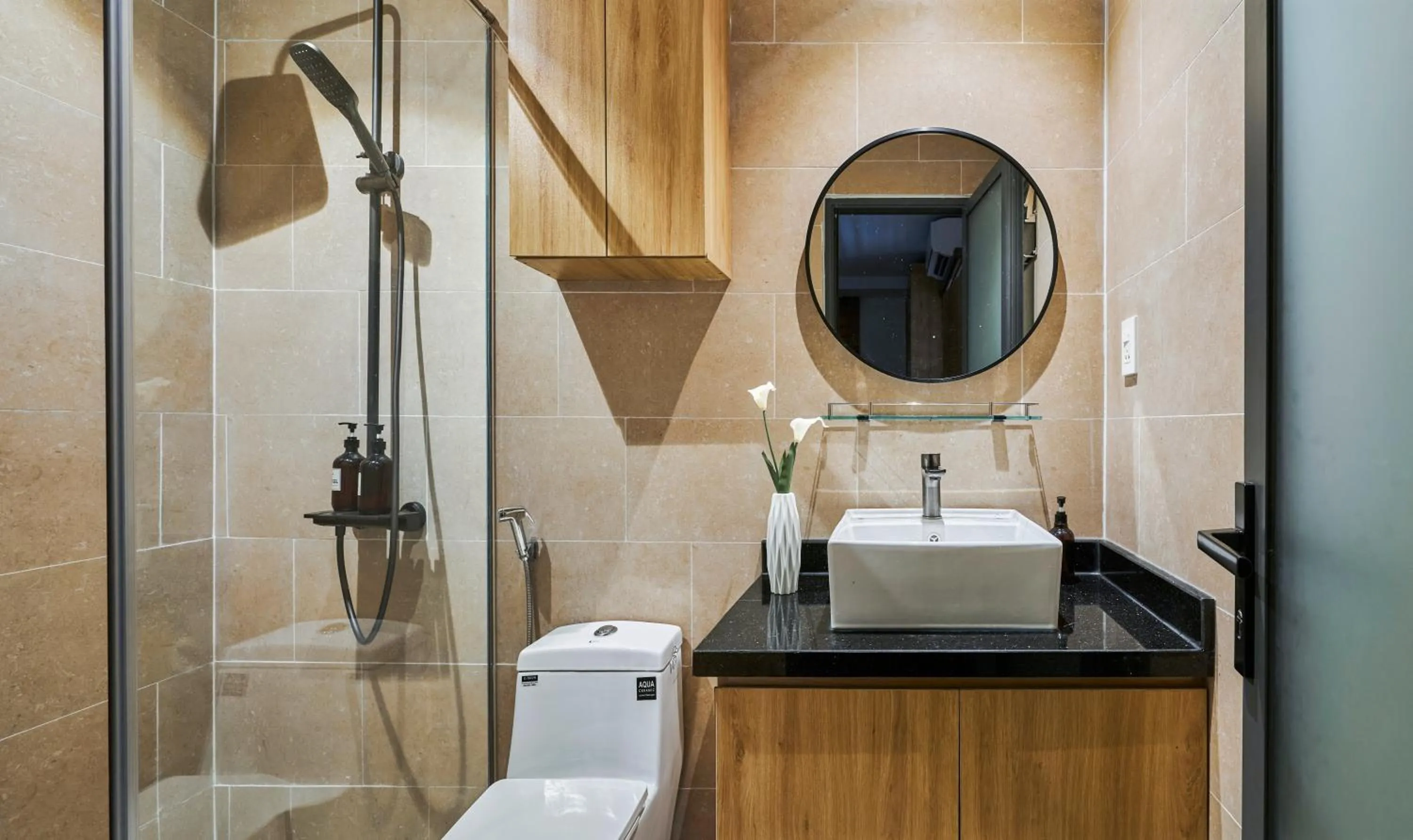 Shower in MIHN SUITES BEN THANH