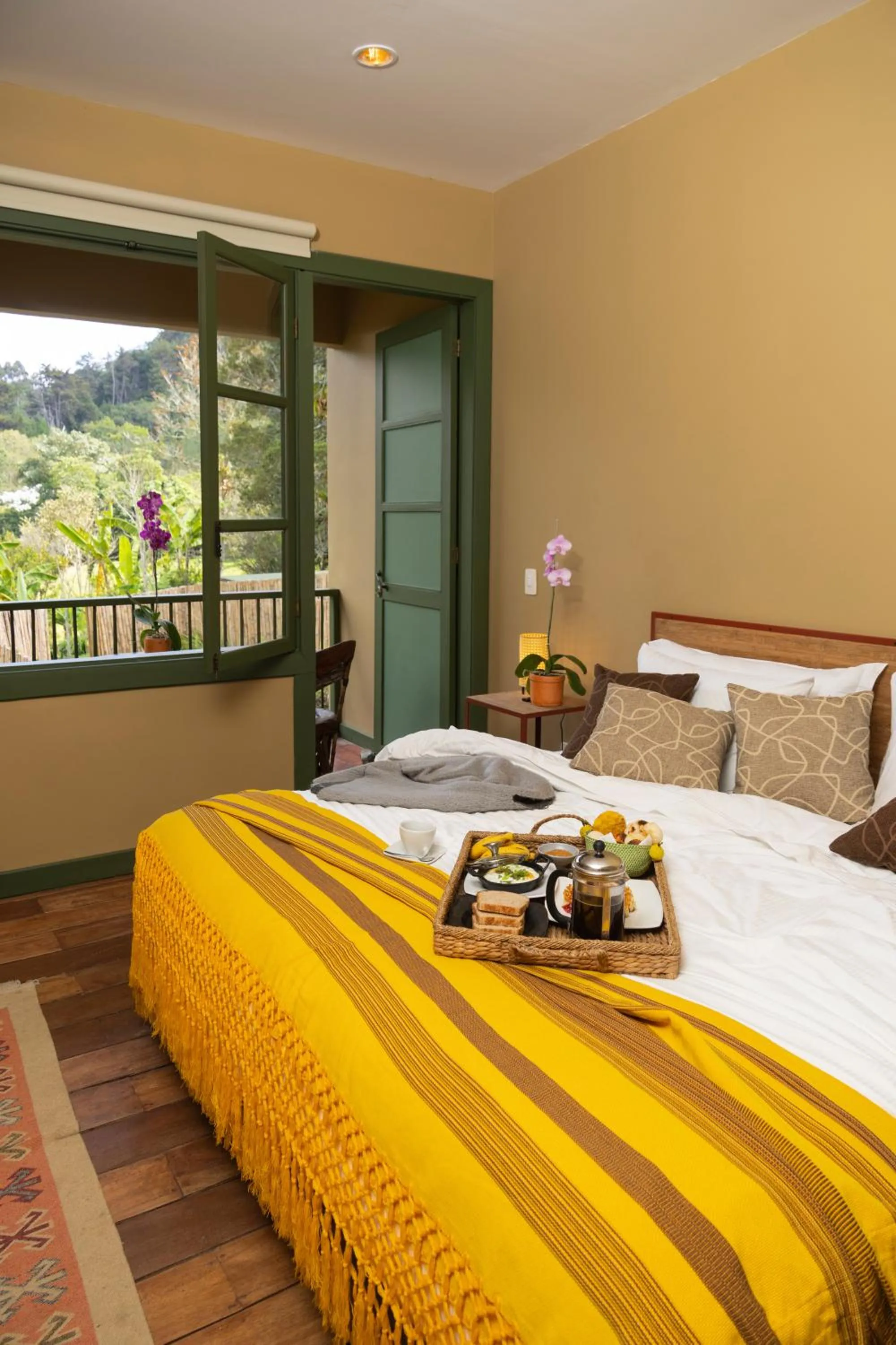 Breakfast, Bed in Sazagua Cocora Reserva Natural