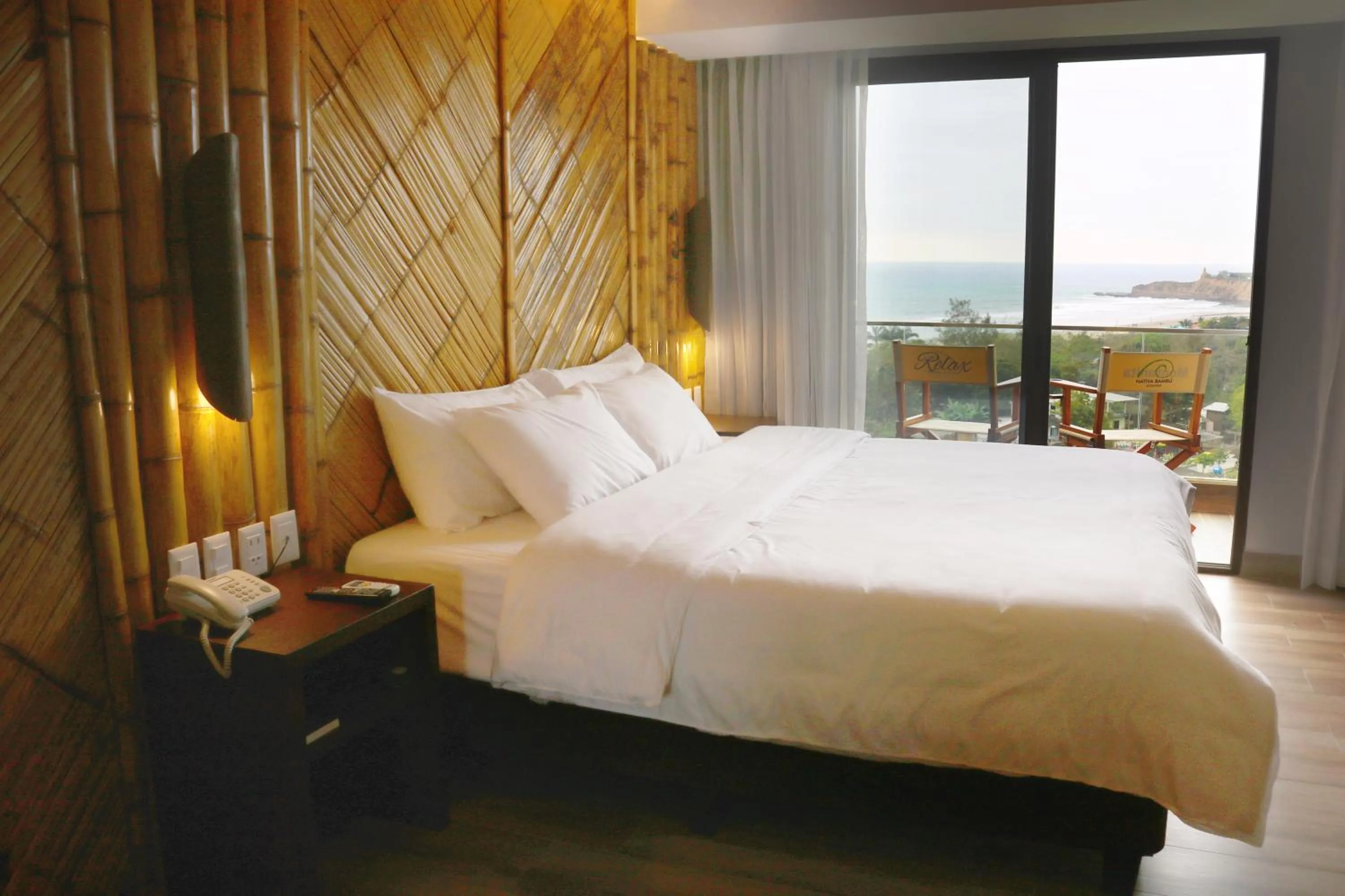 Bed in Nativa Bambu Ecolodge