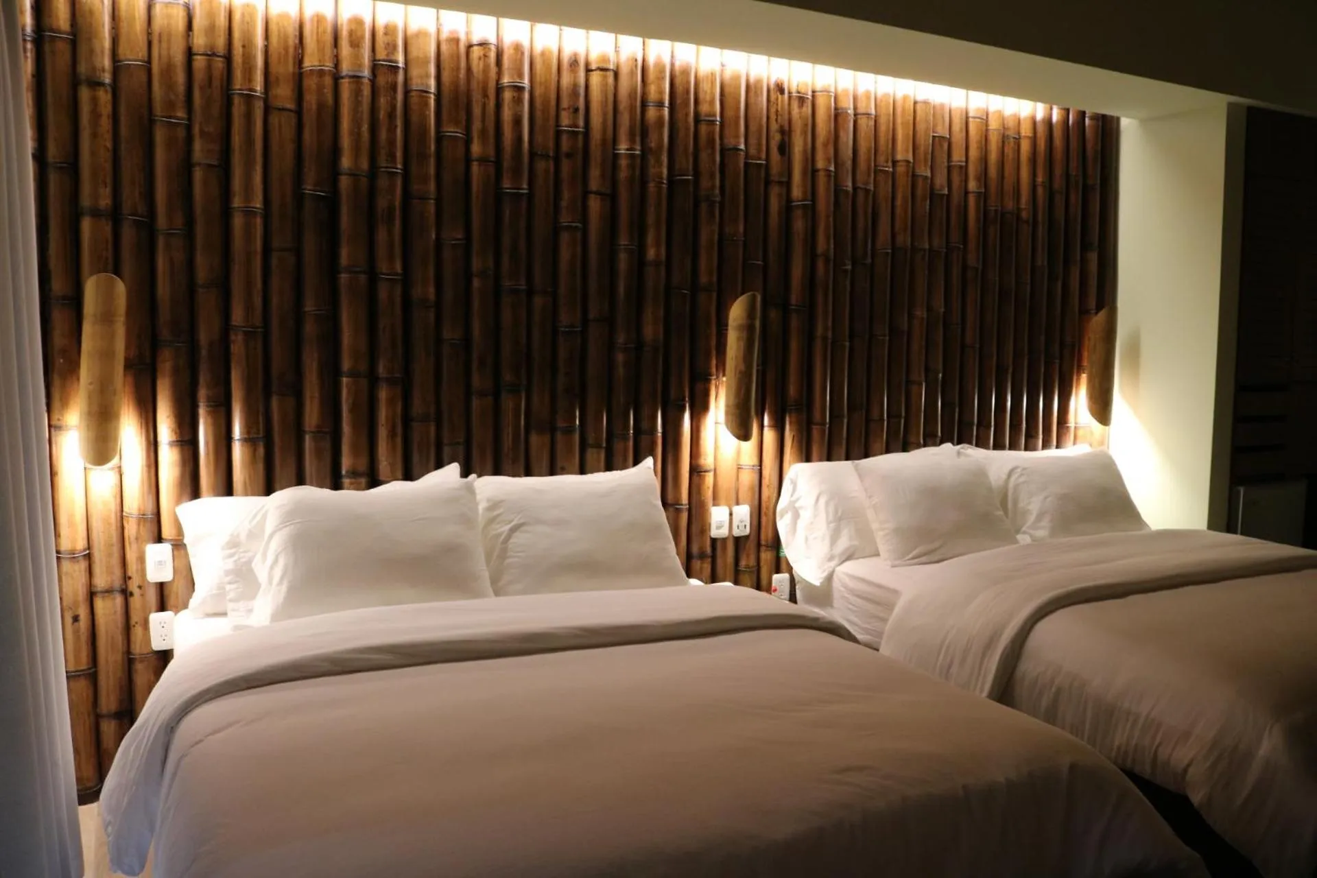 Bed in Nativa Bambu Ecolodge