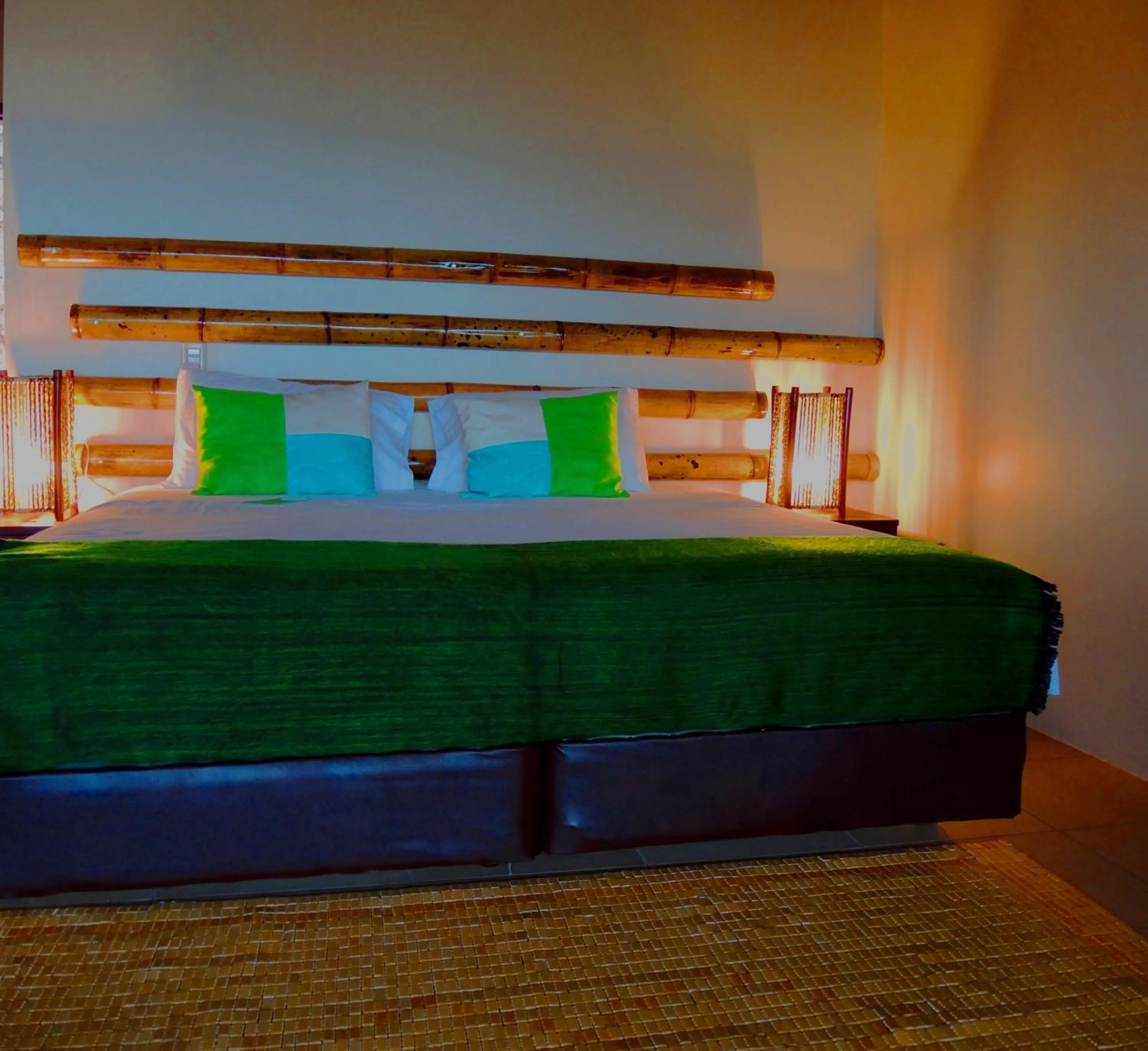 Bed in Nativa Bambu Ecolodge