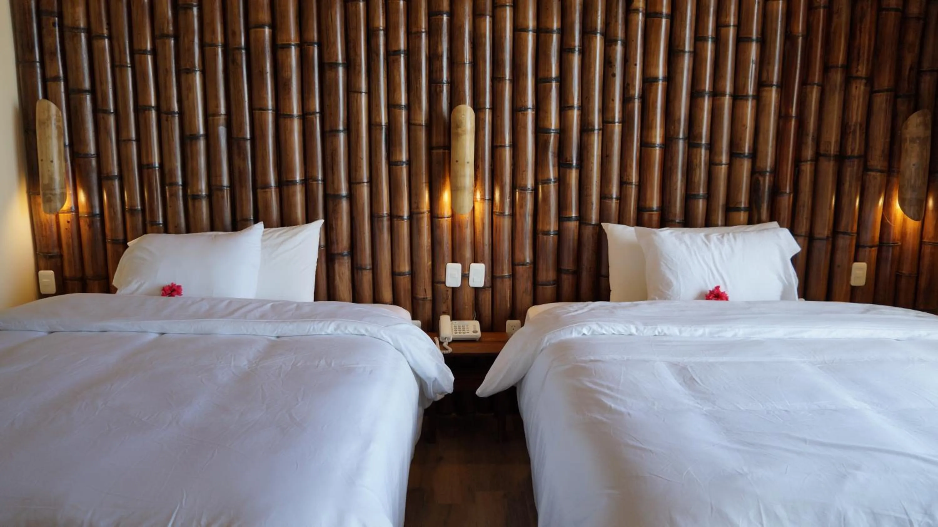 Bed in Nativa Bambu Ecolodge