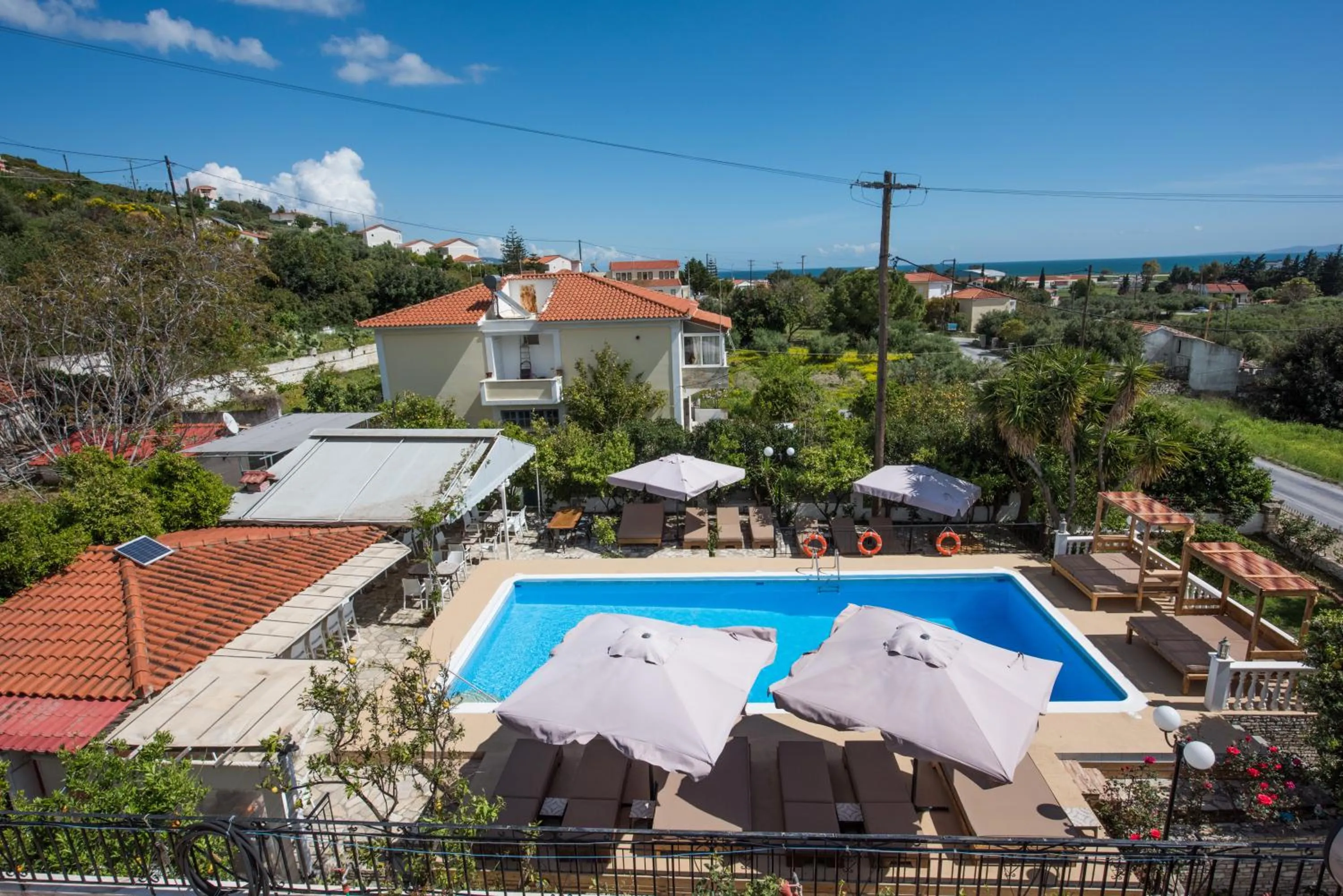 Garden view in Anthis Studios