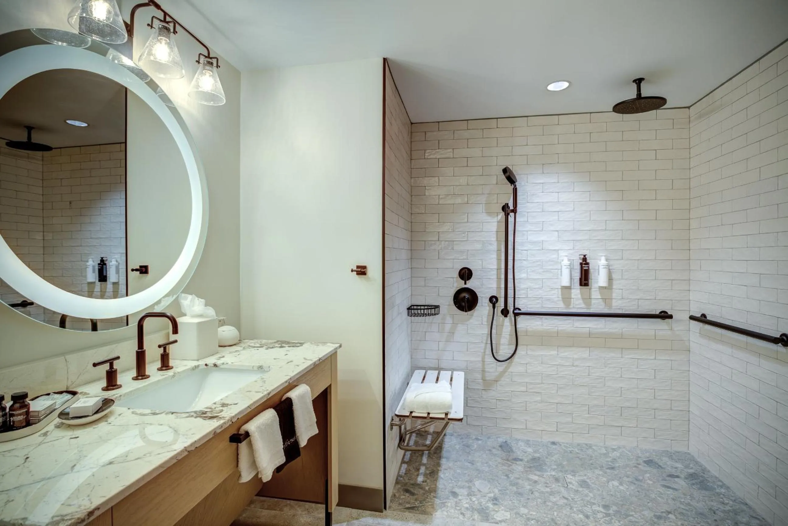 Shower in The Embers Hotel