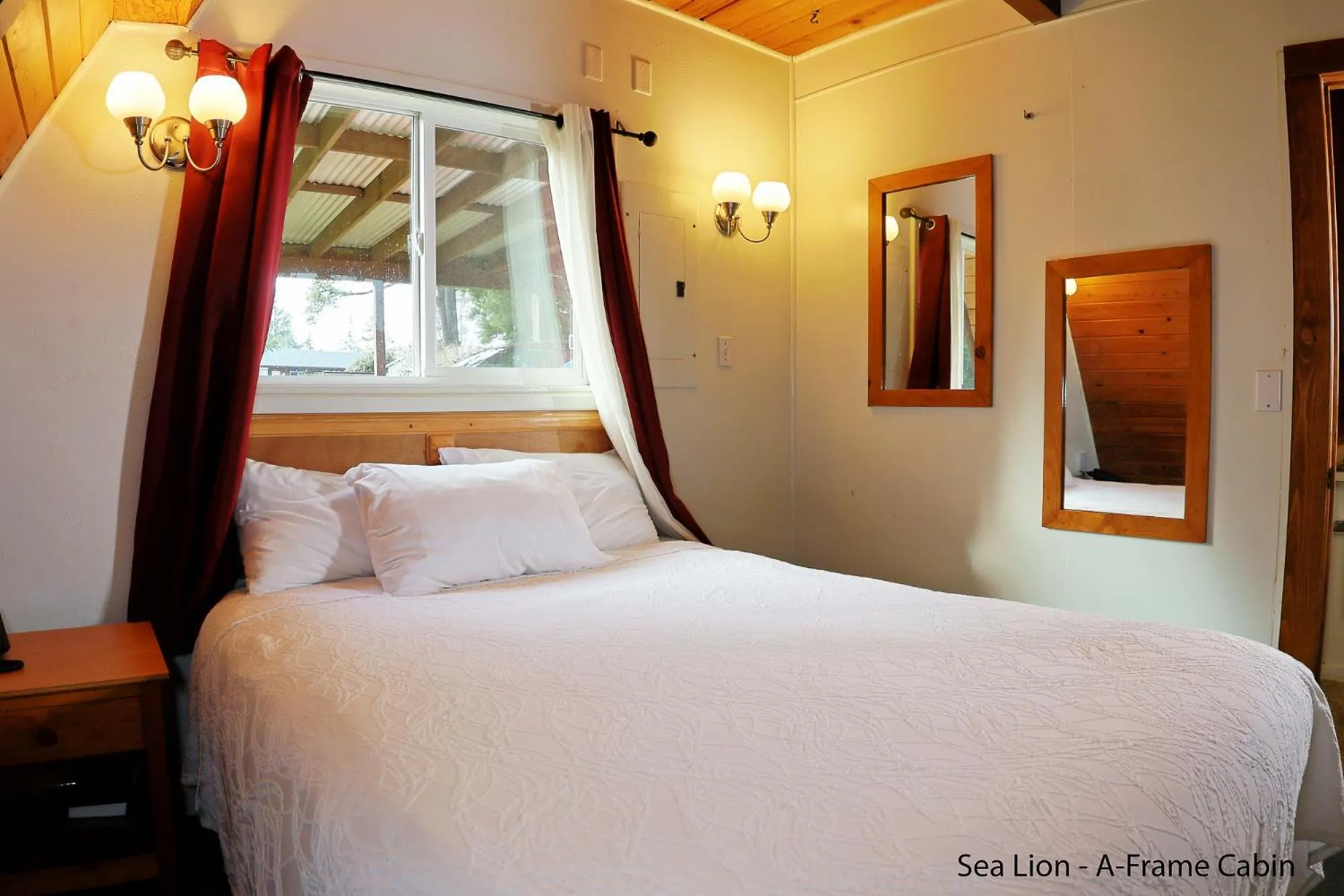 Bed in Park Motel and Cabins