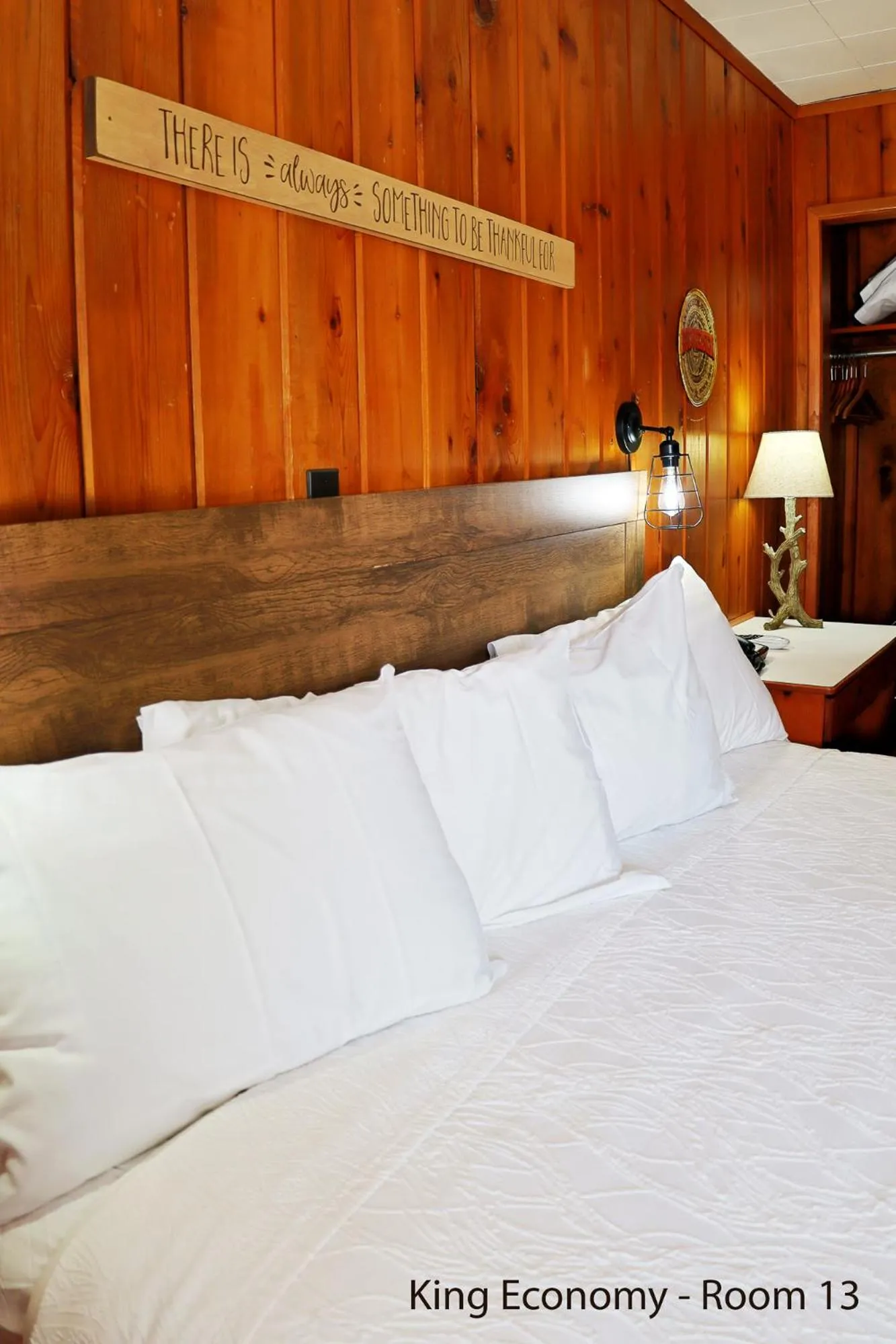 Bed in Park Motel and Cabins