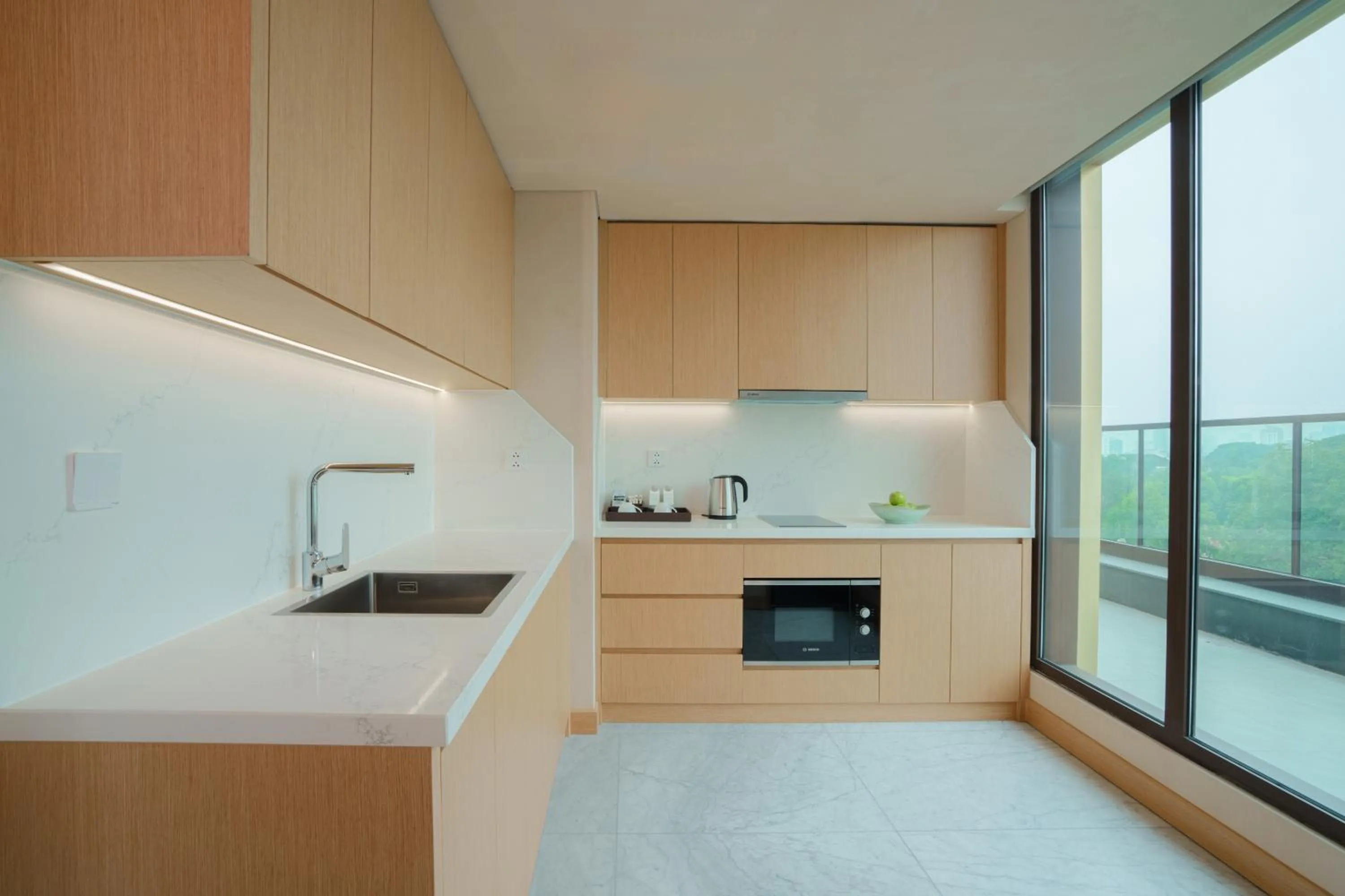 Kitchen or kitchenette in The Five Suites Lilas