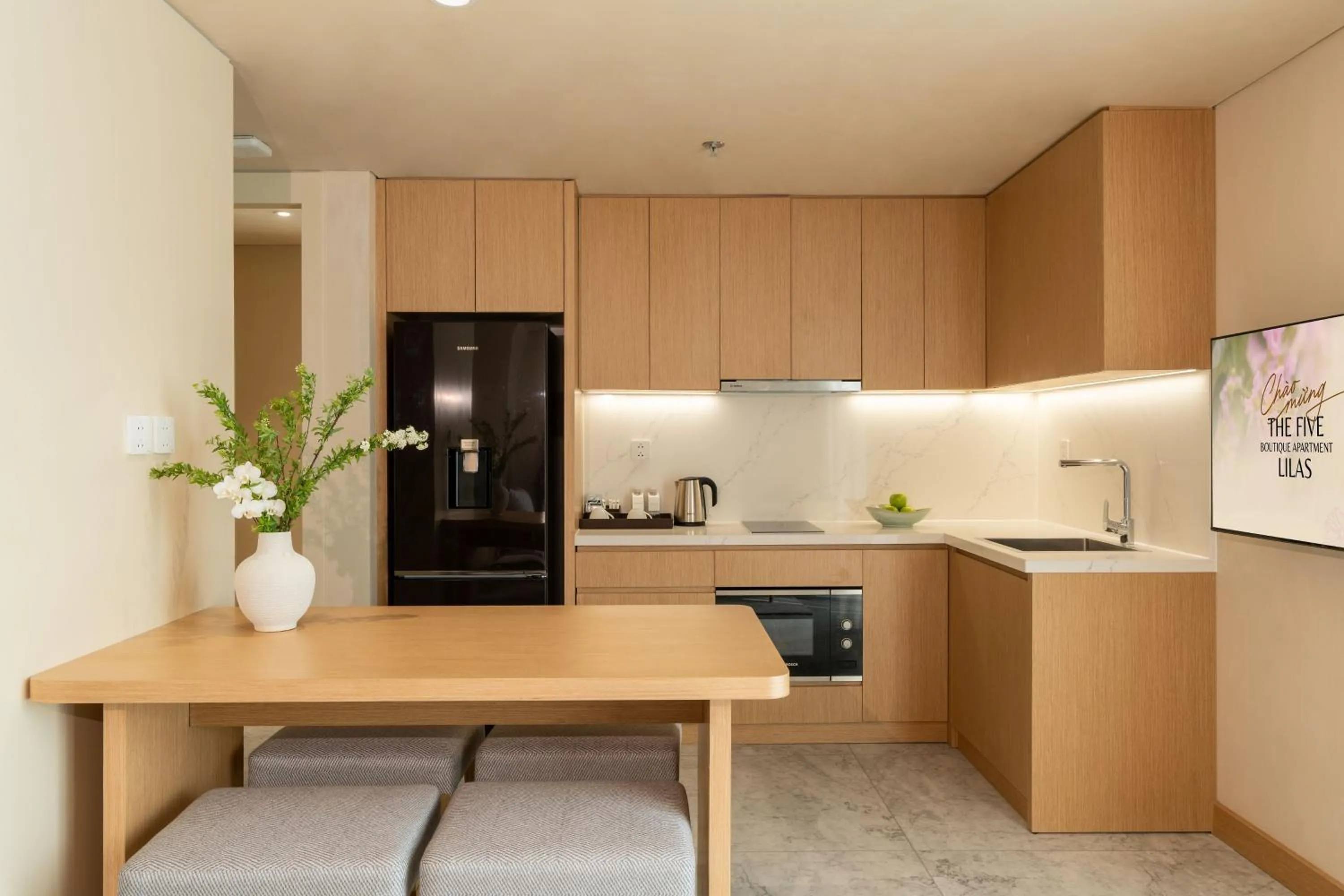 kitchen in The Five Suites Lilas