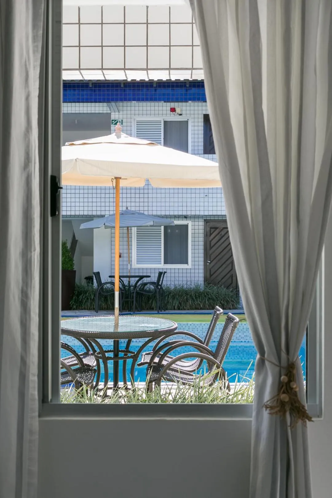 Pool view in Hotel Pousada Porto da Lua