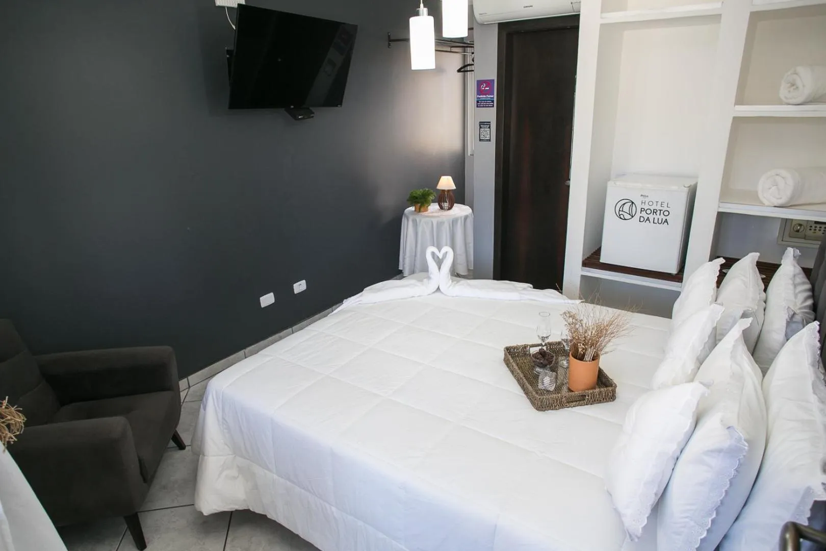 Bedroom, Bed in Hotel Pousada Porto da Lua