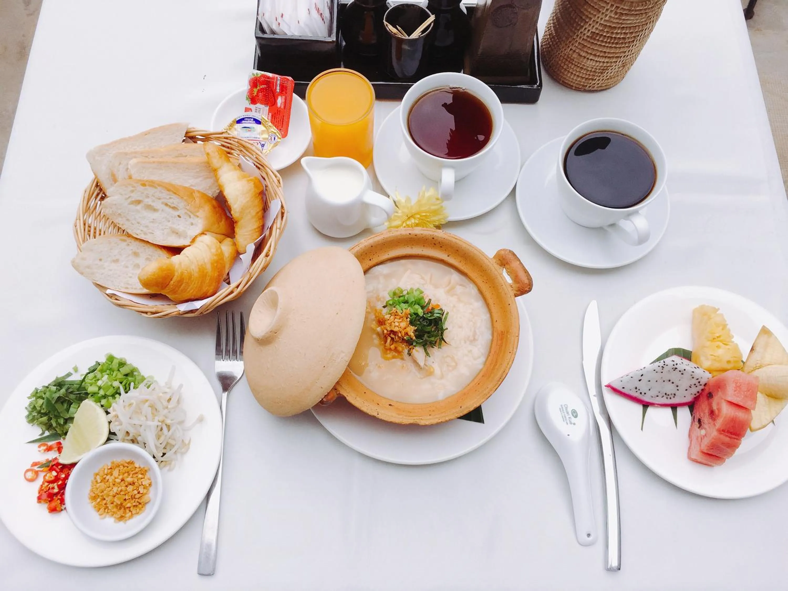 Breakfast in Dusit Hotel Siem Reap