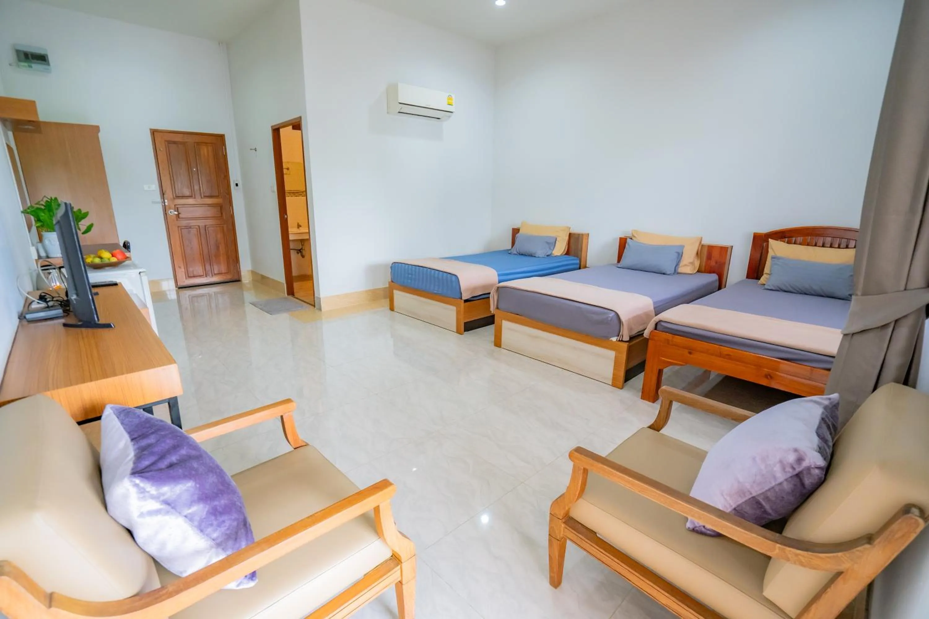 Bed in Ban Suan Bang Toei Homestay