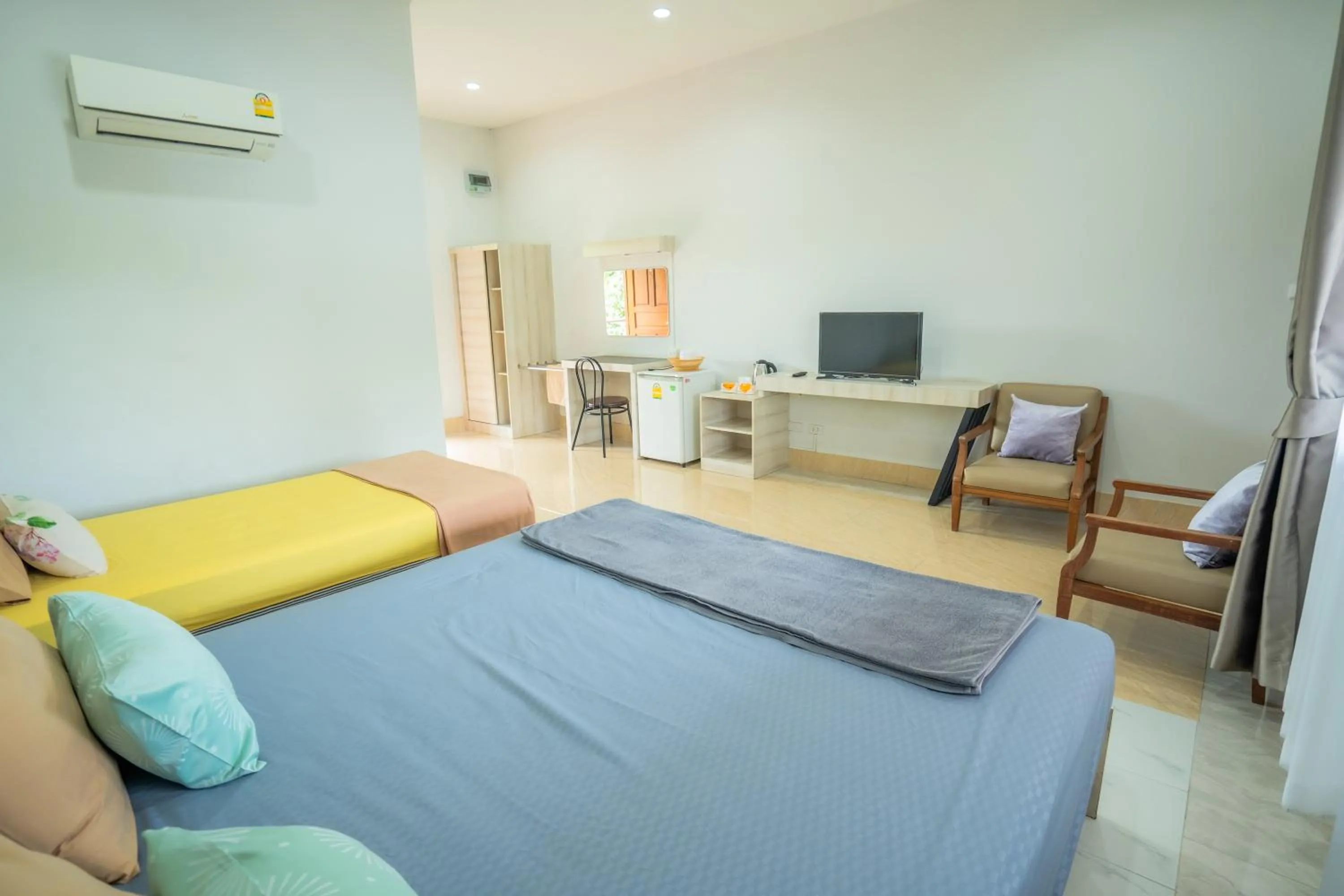 Bed in Ban Suan Bang Toei Homestay