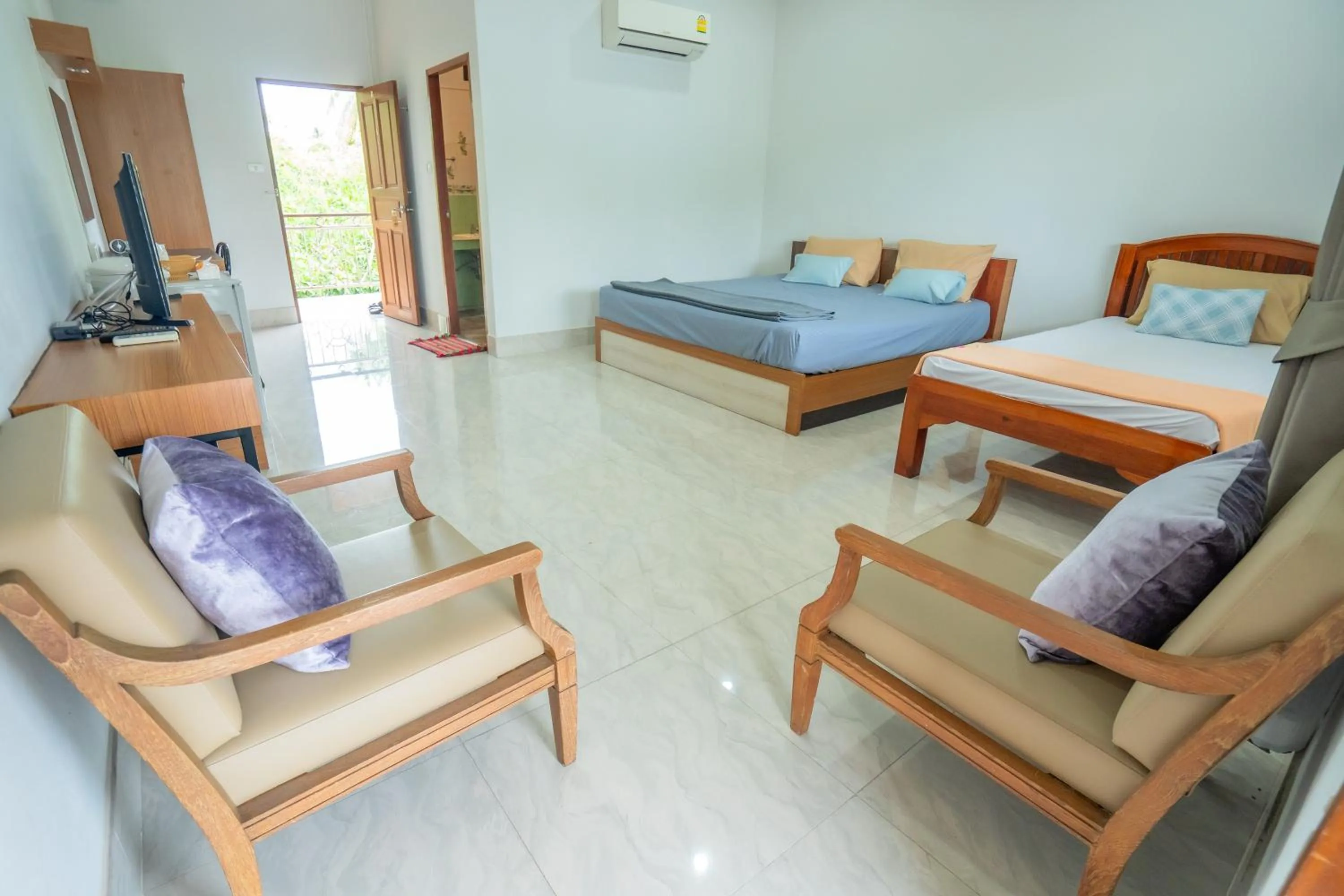 Bed in Ban Suan Bang Toei Homestay