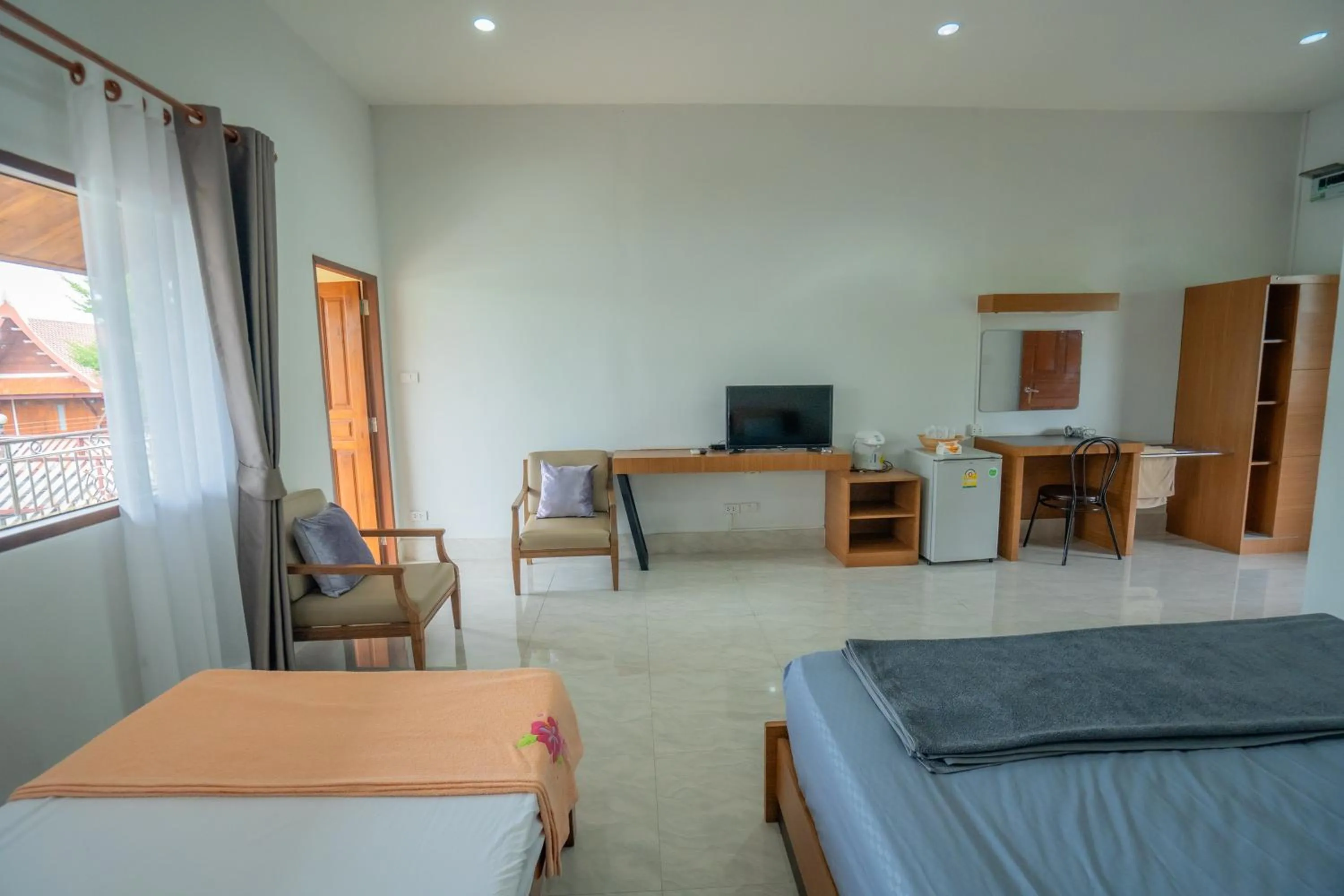 Bed in Ban Suan Bang Toei Homestay