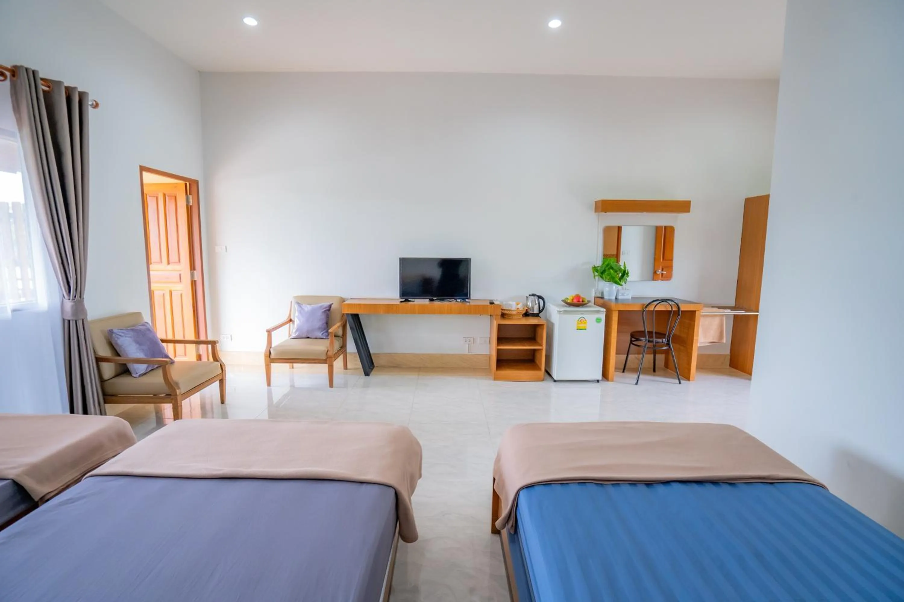 Bed in Ban Suan Bang Toei Homestay