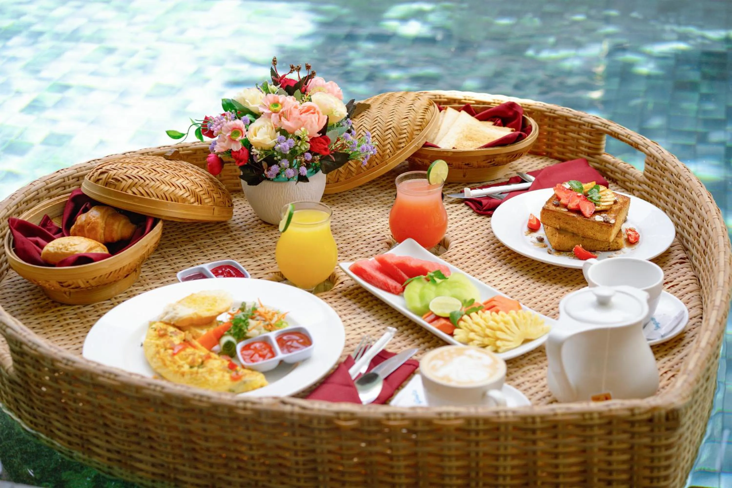 Breakfast in The Kasih Villas & Spa